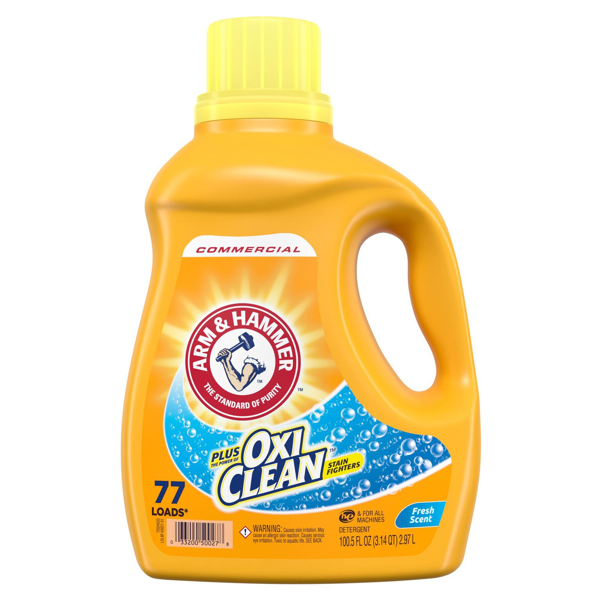 RJ Schinner Co - 33200-50027 Laundry Detergent Arm & Hammer® Plus OxiClean™ 100.5 oz. Bottle Liquid Fresh Scent