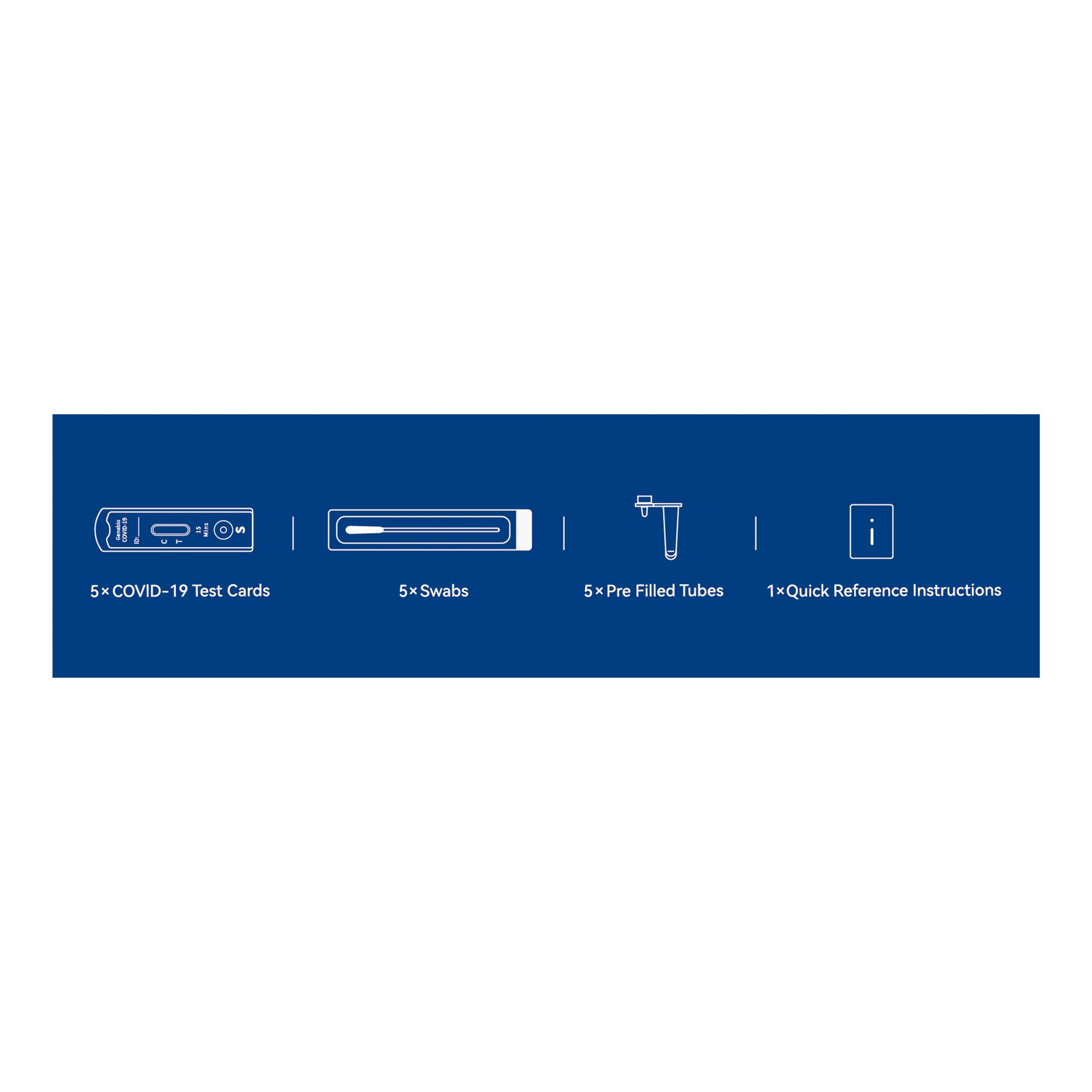 Genabio Diagnostics Inc RA9-E00305 - Genabio® COVID-19 at Home Rapid Self-Test Kit, Five Tests per Pack - 1/Kit, 54/Case