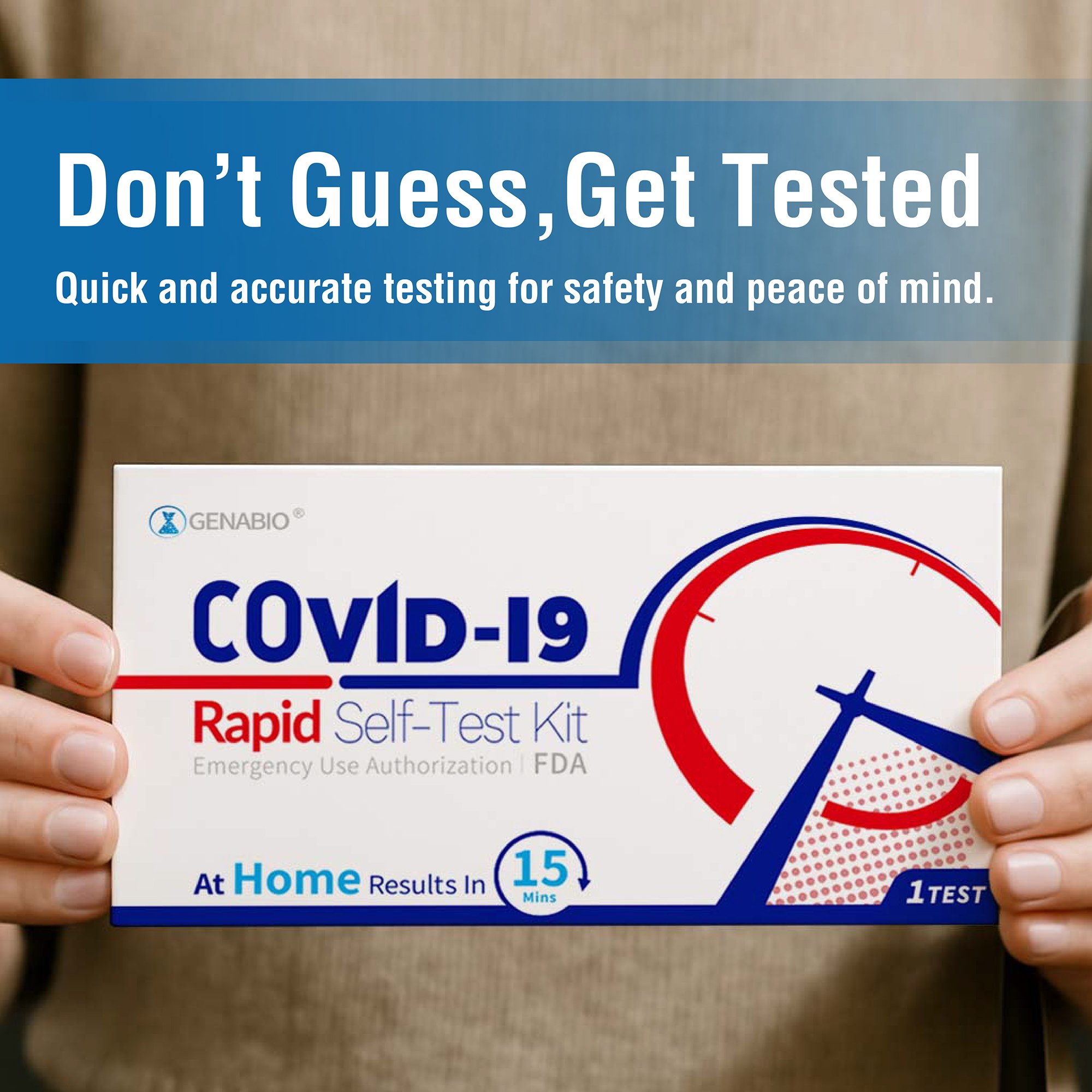 Genabio Diagnostics Inc RA9-E00305 - Genabio® COVID-19 at Home Rapid Self-Test Kit, Five Tests per Pack - 1/Kit, 54/Case