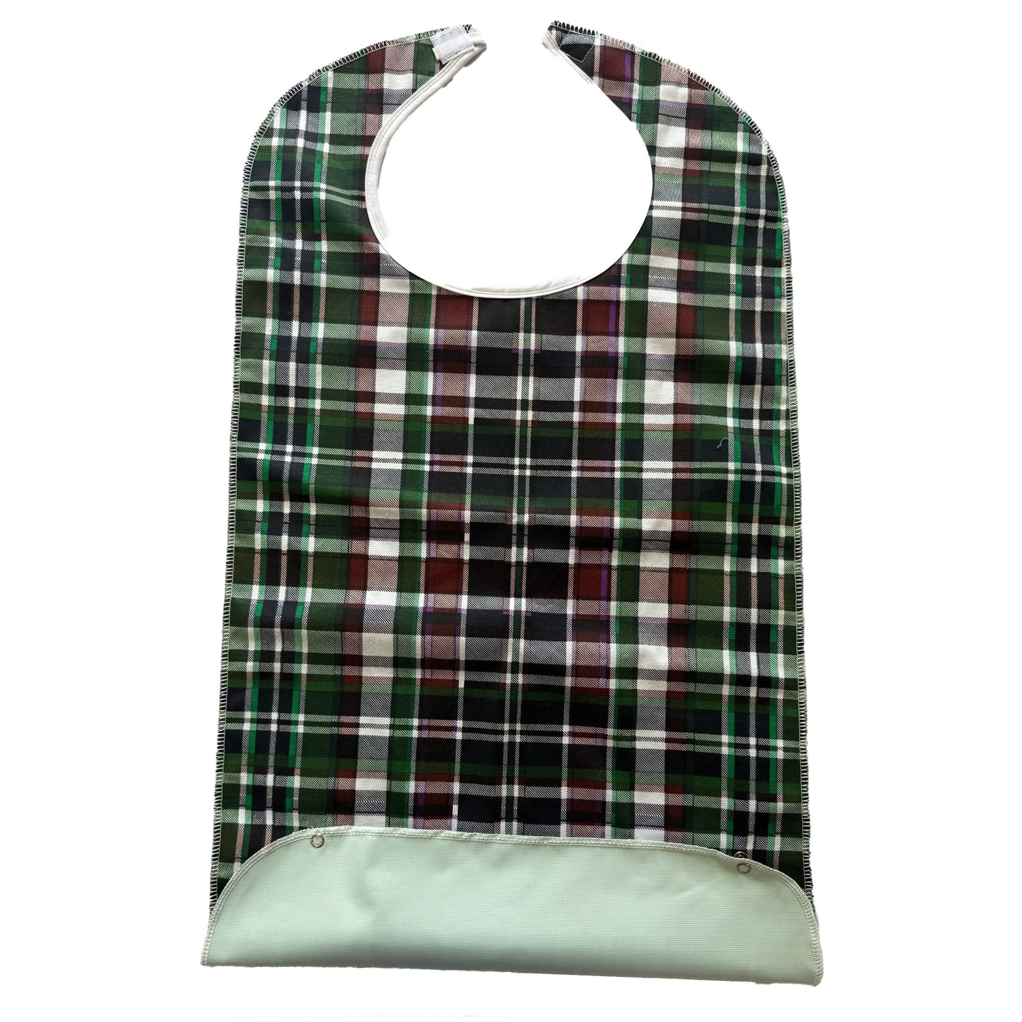 Beck's Classic - BI1830QLT-V-CC Bib Hook and Loop Closure Reusable Cotton / Polyester Blue