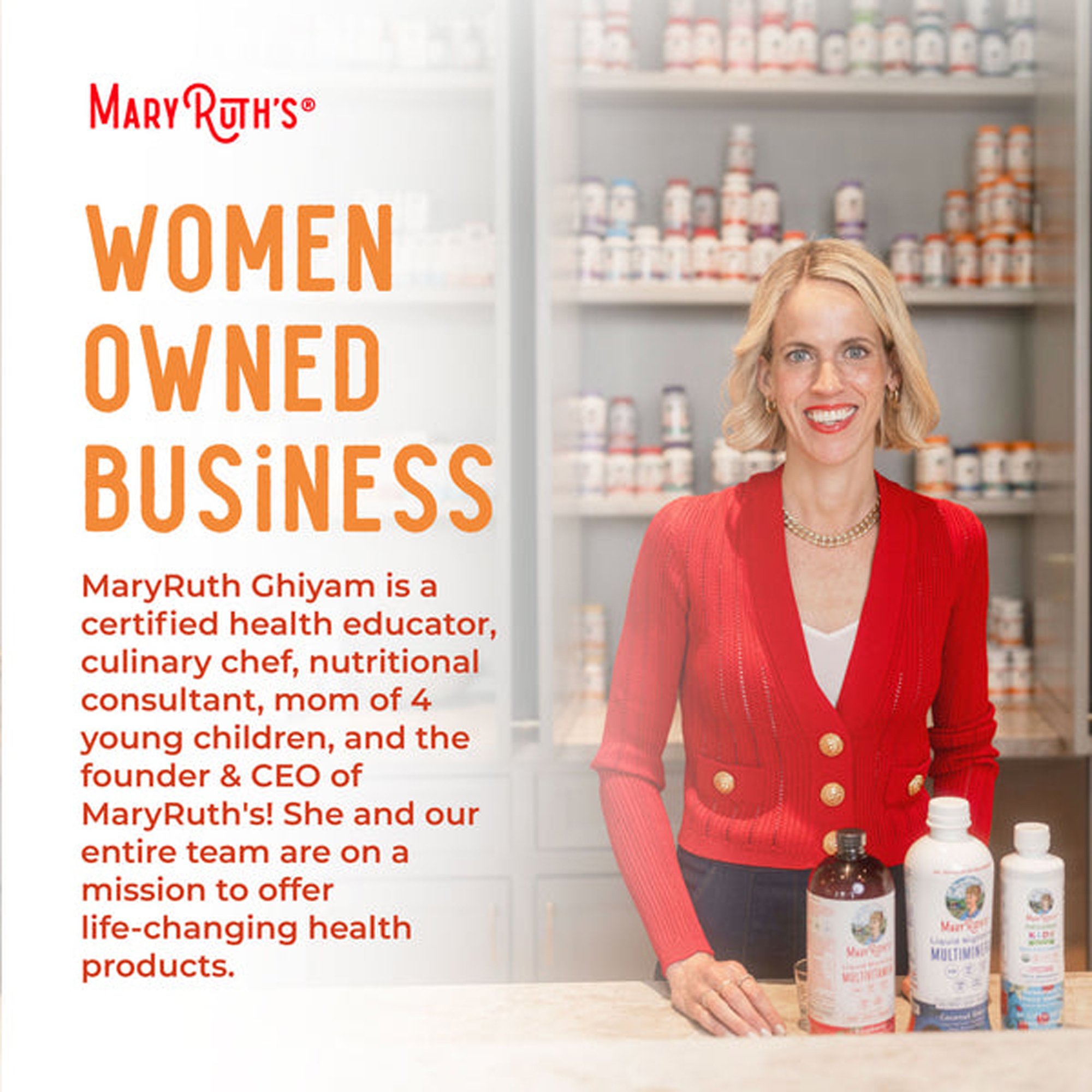 Mary Ruth's Liquid Morning Multivitamin + Hair Growth Multivitamin Supplement BL-AD-MHG-CV-PSF-30Z-UN-01 by MRO MaryRuth