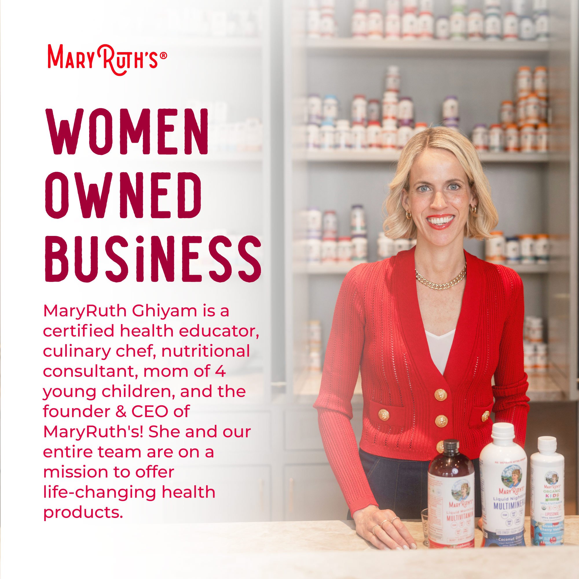 MRO MaryRuth LLC BL-AD-MLT-CV-PSF-30Z-UN-01 - Mary Ruth's™ Liquid Morning Multivitamin, Raspberry Flavor, 30-ounce Bottle - 1/Each, 6/Case