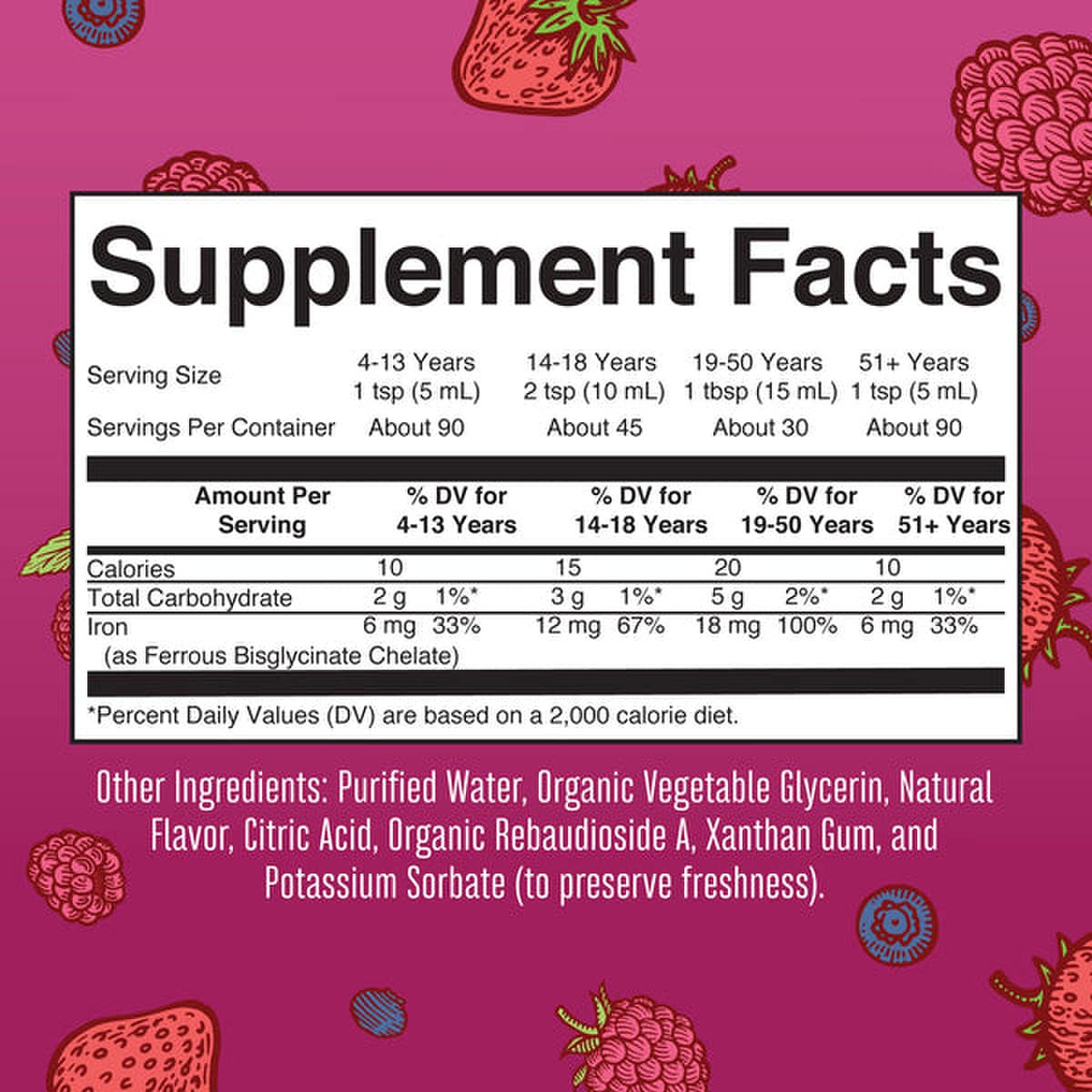 MRO MaryRuth LLC BL-AD-IRN-CV-SF-16Z-UN-02 - Mary Ruth's® Vegan Liquid Iron for Metabolism, Cellular Health, Overall Wellness - 1/Each, 6/Case