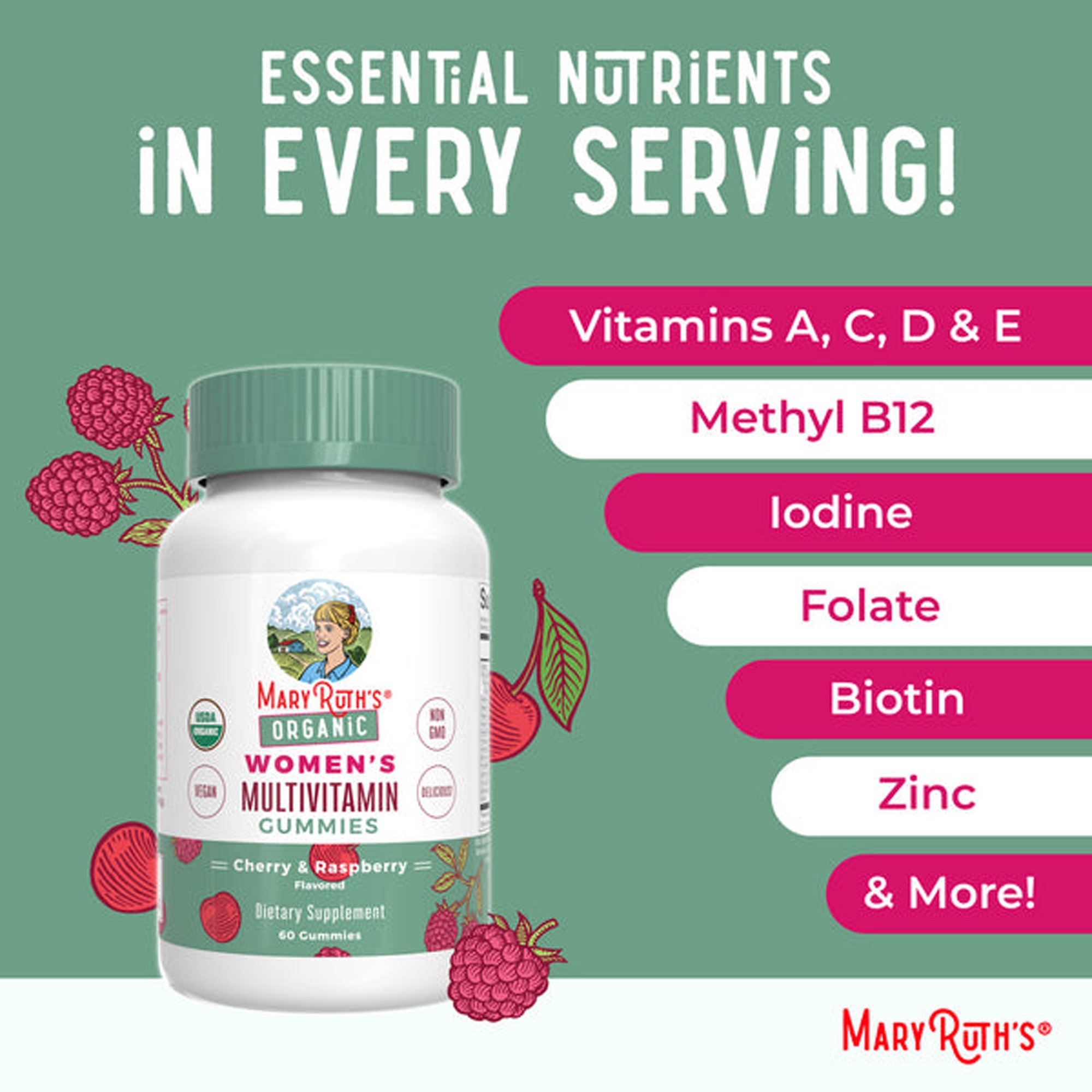 Mary Ruth's Organic Women's Multivitamin Supplement GM-WO-MLT-OG-SG-060-UN-01 by MRO MaryRuth