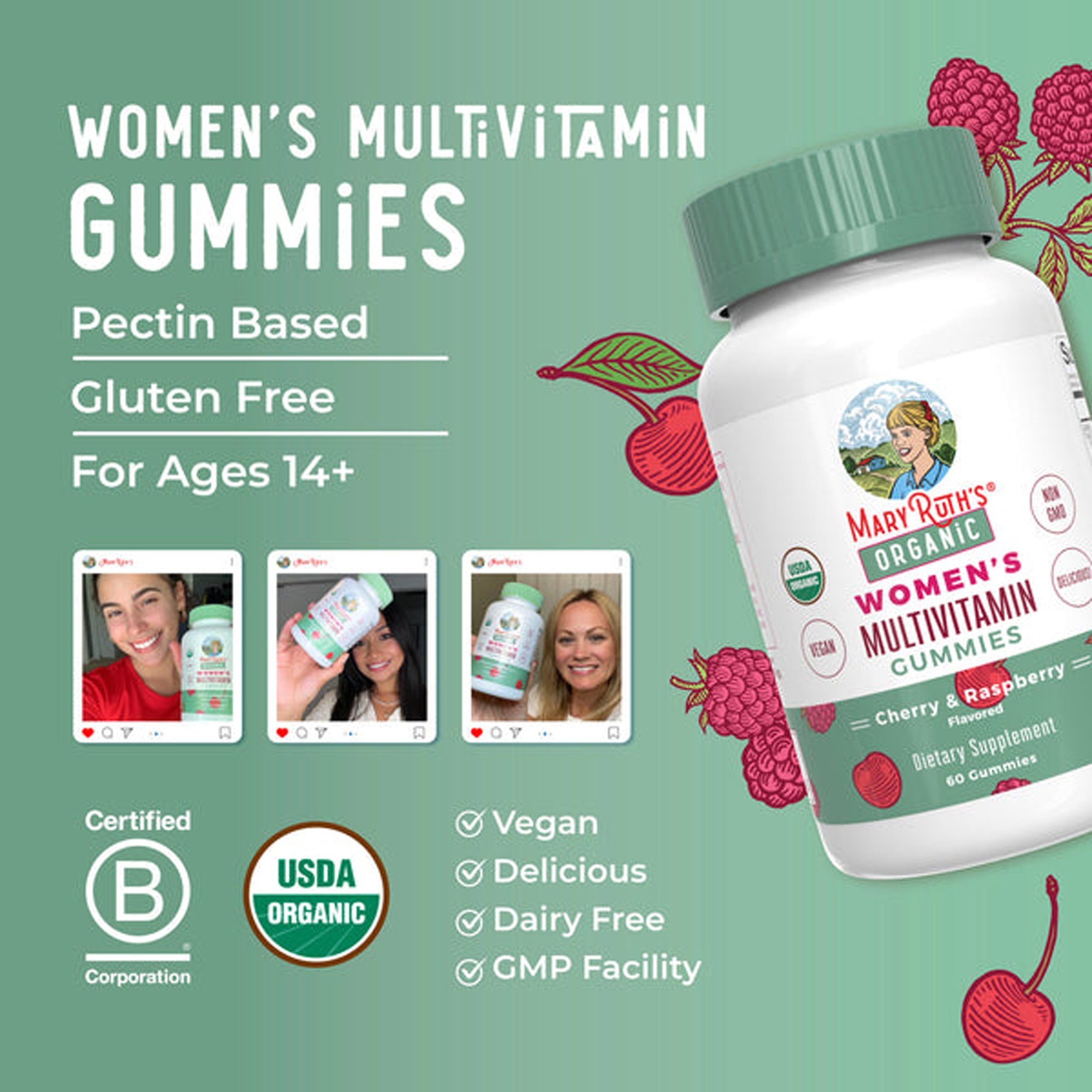 Mary Ruth's Organic Women's Multivitamin Supplement GM-WO-MLT-OG-SG-060-UN-01 by MRO MaryRuth
