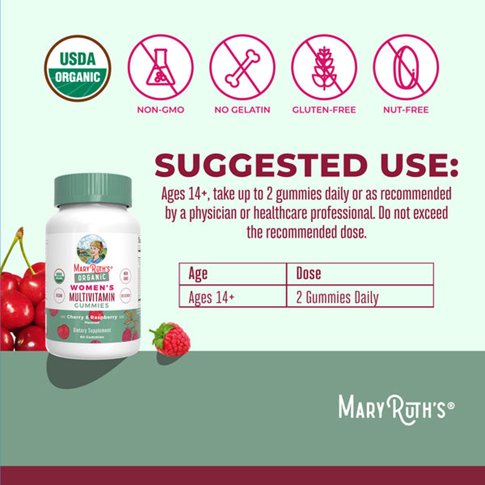 Mary Ruth's Organic Women's Multivitamin Supplement GM-WO-MLT-OG-SG-060-UN-01 by MRO MaryRuth