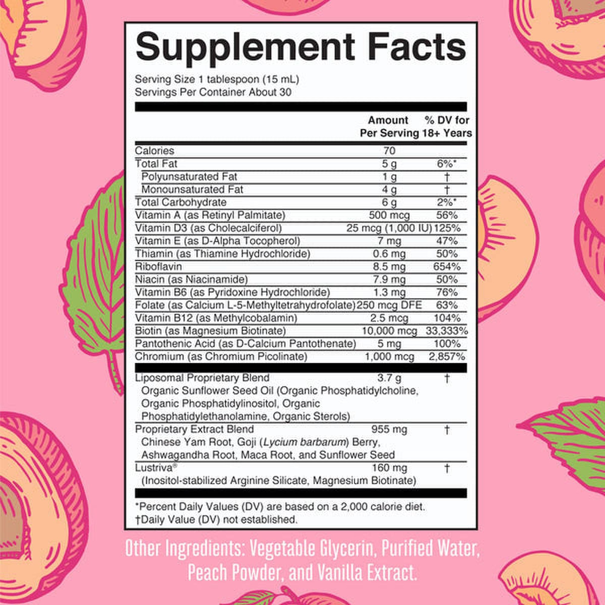 MRO MaryRuth LLC LP-WO-MHG-CV-SF-16Z-UN-01 - Mary Ruth's® Women's Multivitamin + Liposomal for Hair Growth, 15.22-oz. Bottle - 1/Each, 6/Case