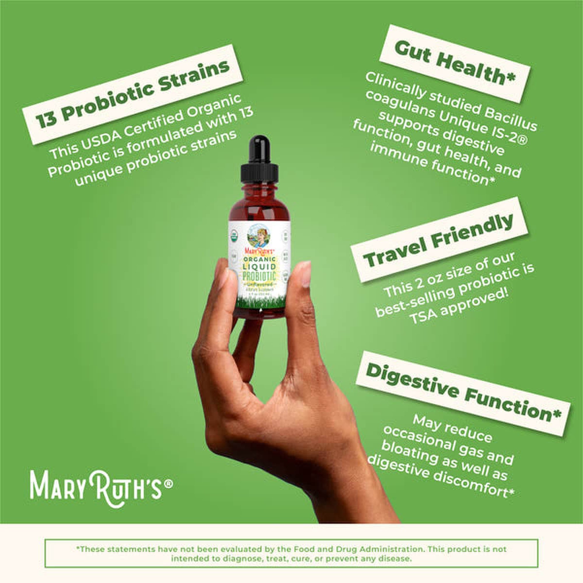 MRO MaryRuth LLC DR-AD-PRO-OG-SF-2OZ-UN-02 - Mary Ruth's® Oil-Based Organic Liquid Probiotic Drops - 1/Each, 6/Case