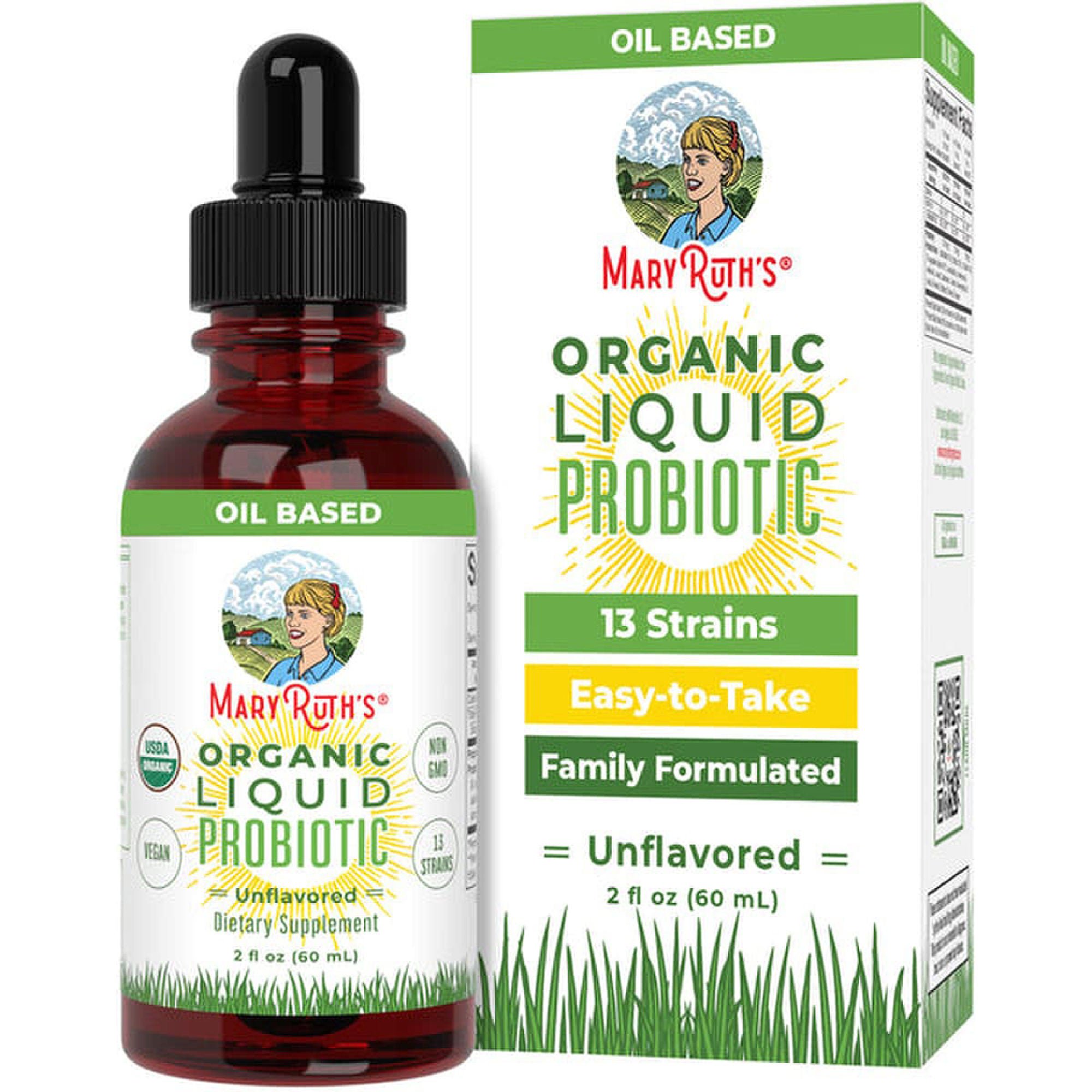 MRO MaryRuth LLC - DR-AD-PRO-OG-SF-2OZ-UN-02 Mary Ruth's® Oil-Based Organic Liquid Probiotic Drops