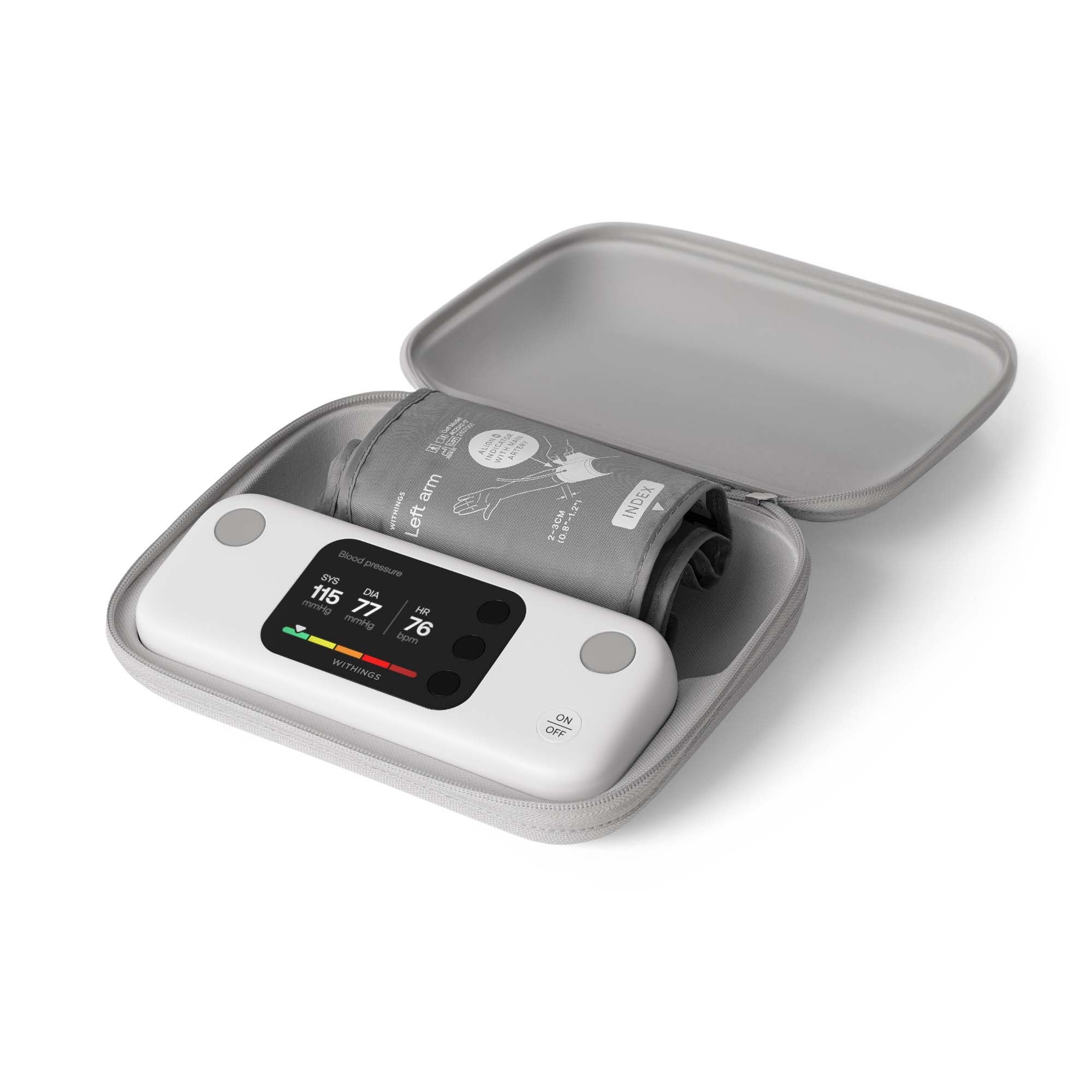 Withings Inc - WPM07-08-ALL-INT Digital Blood Pressure Monitor Smarthealth Adult Cuff Arm 20 to 40 cm Desk Model