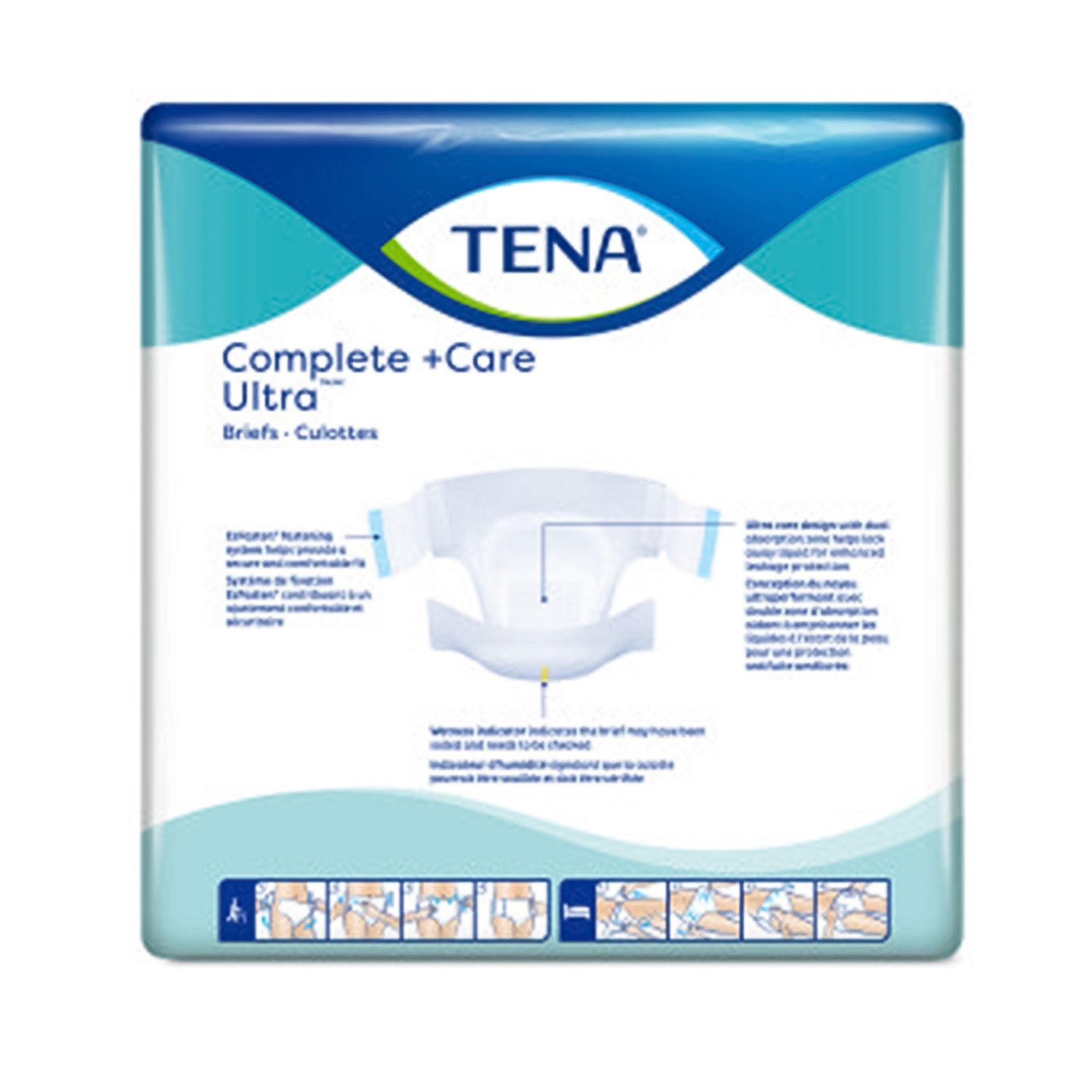 Essity HMS North America Inc 67905 - Tena Complete + Care Ultra™ Incontinence Brief, Moderate Absorbency, 3X/4X-Large - 8/Bag, 32/Case