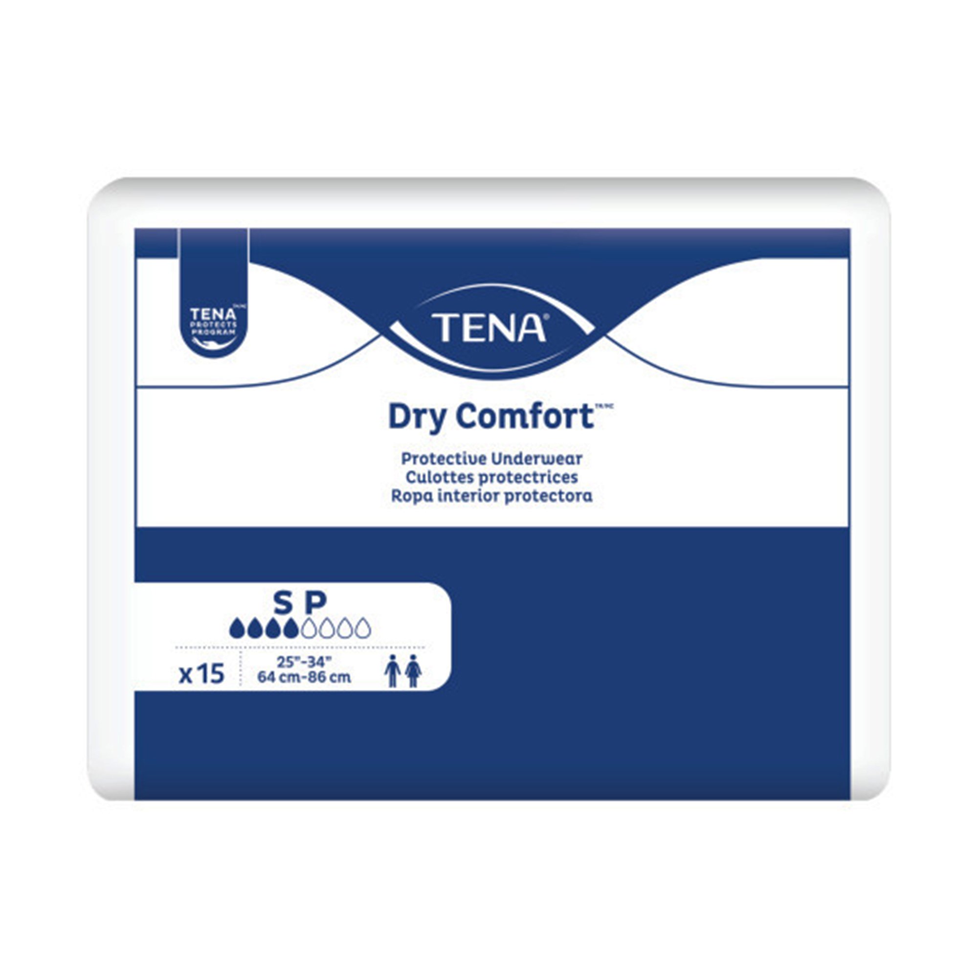 Essity HMS North America Inc 72451 - Tena Dry Comfort™ Absorbent Underwear, Moderate Absorbency, Small - 15/Bag, 60/Case