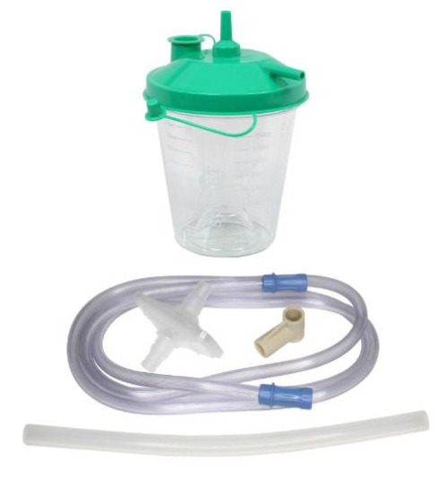 Sunset Healthcare - RES026S-EL10NT Suction Canister Kit 800 mL Sealing Lid