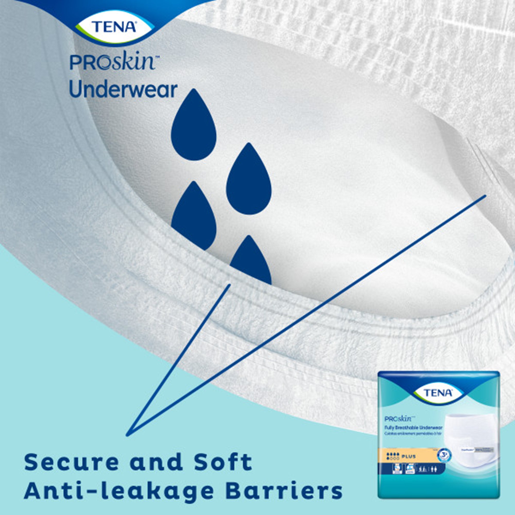 Essity HMS North America Inc 72509 - Tena® ProSkin™ Breathable Incontinence Underwear, Moderate Absorbency, 3X-Large - 10/Bag, 40/Case