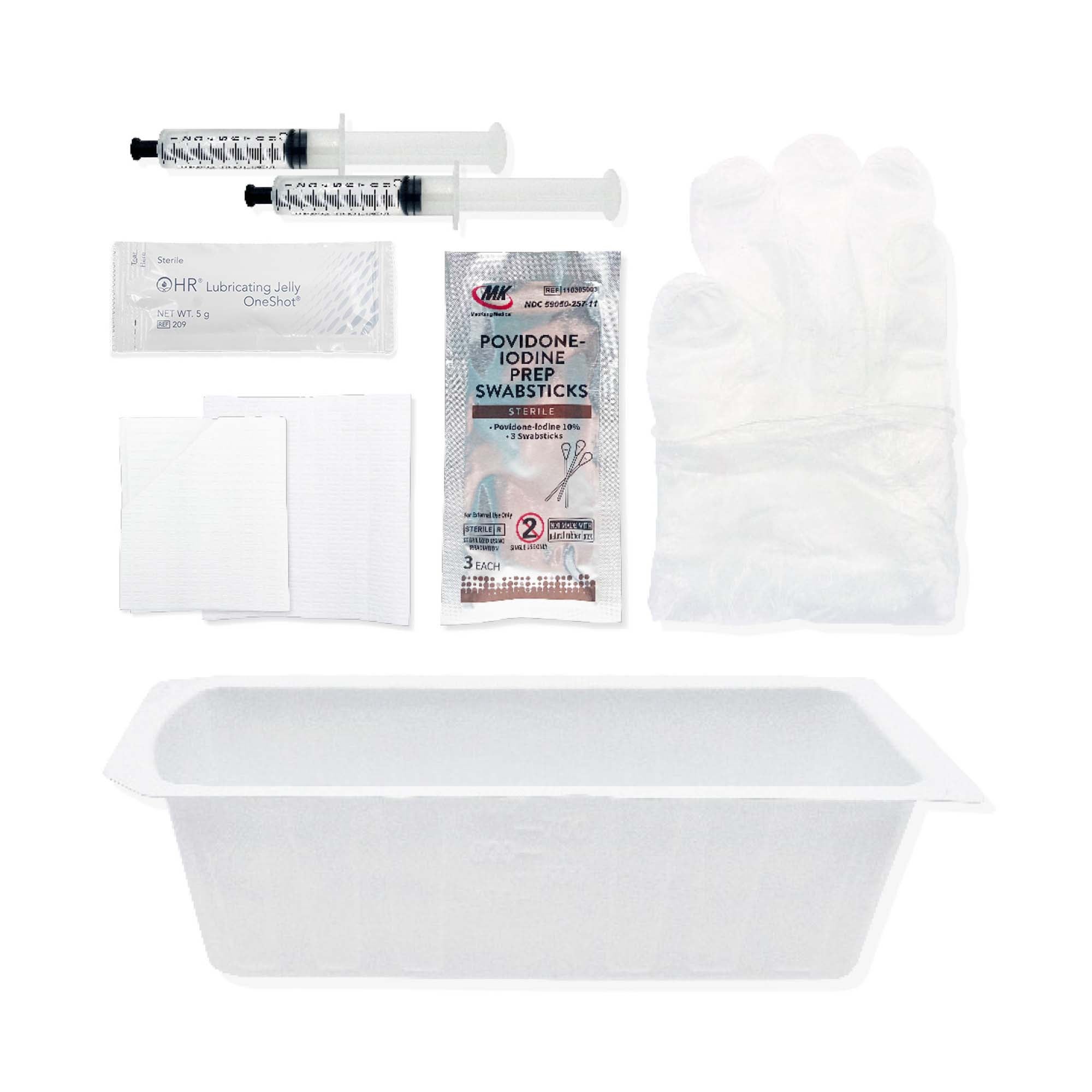 HR Healthcare - DIT10PVP Urinary Catheter Insertion Tray TruCath® Duo Dual-Balloon