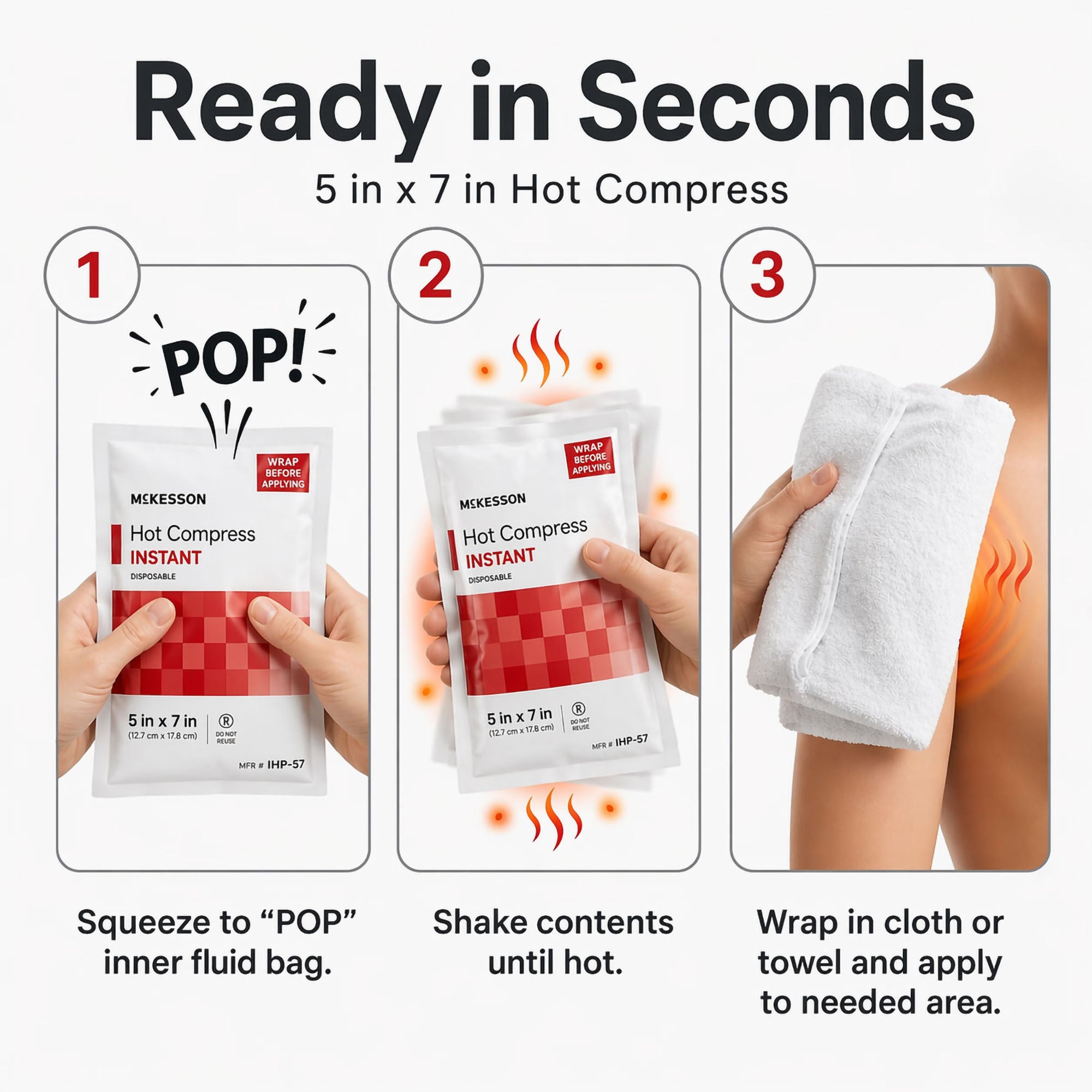 McKesson Brand - IHP-57 McKesson Instant Hot Compress