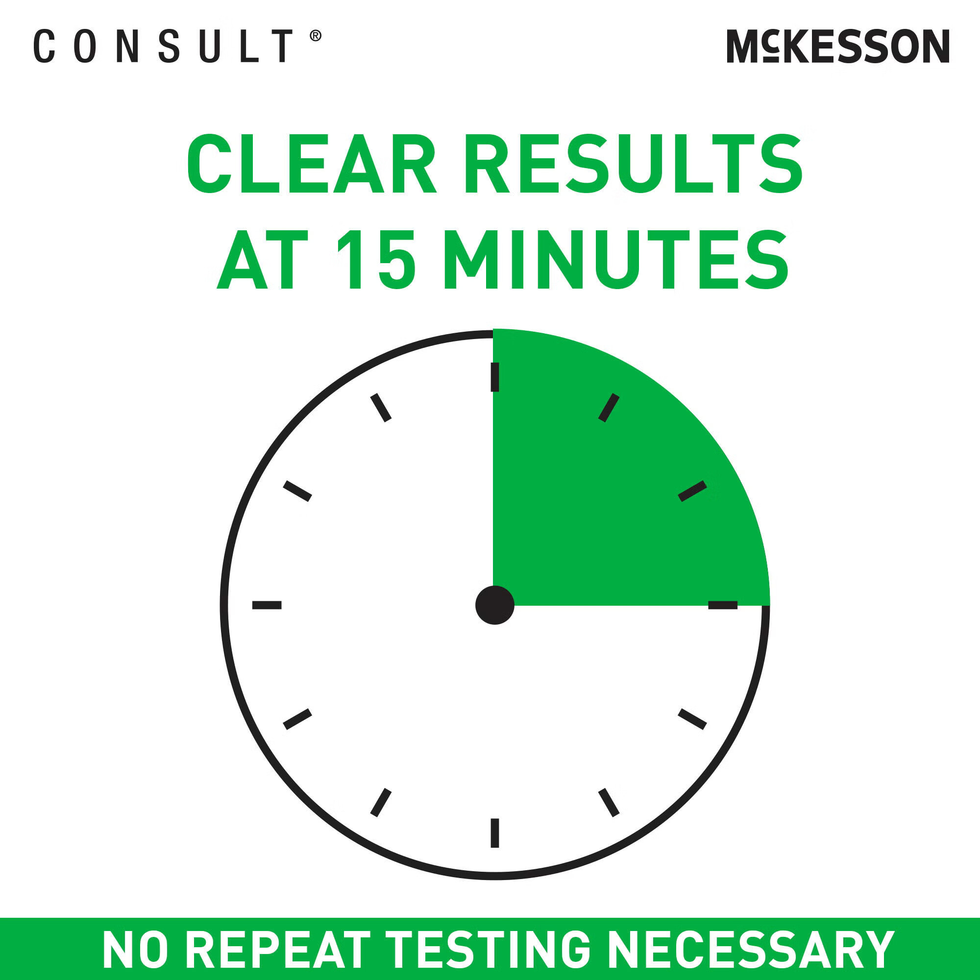 McKesson Brand - 535-COVFLUPOC Respiratory Test Kit McKesson Consult® COVID-19 / Flu A&B Antigen Test (Professional) 25 Tests CLIA Waived