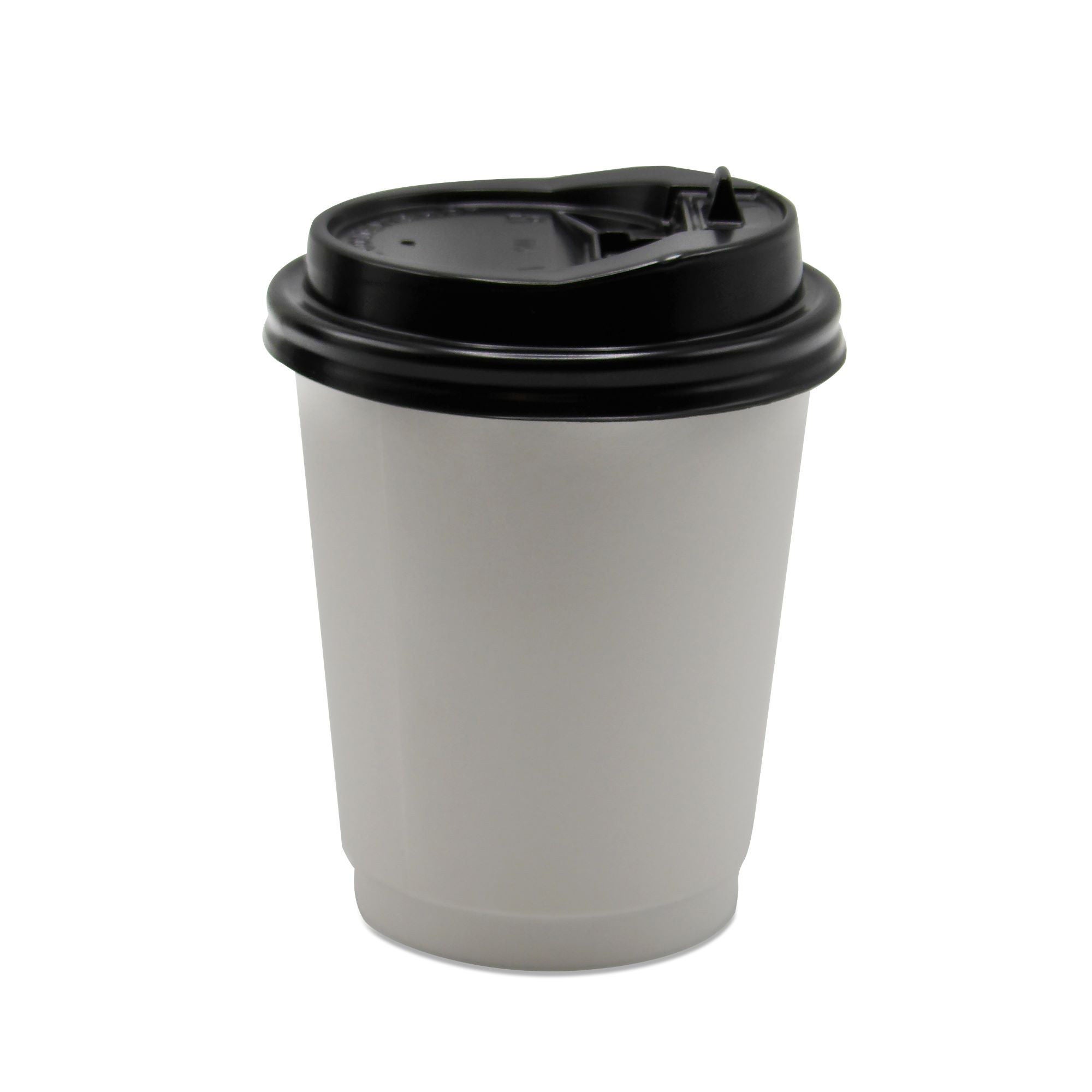 Medd Max LLC - PE-DW08 Drinking Cup Medd Max LLC 8 oz. Paper Double Wall White Disposable