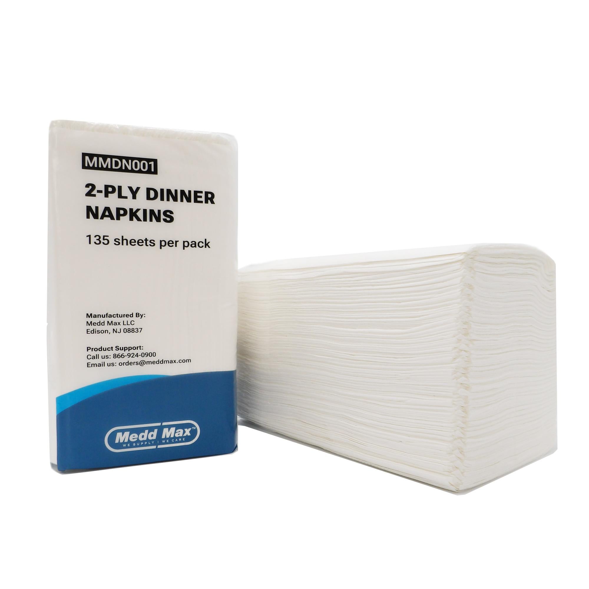 Medd Max LLC - MMDN001 Dinner Napkin Medd Max Virgin White Paper