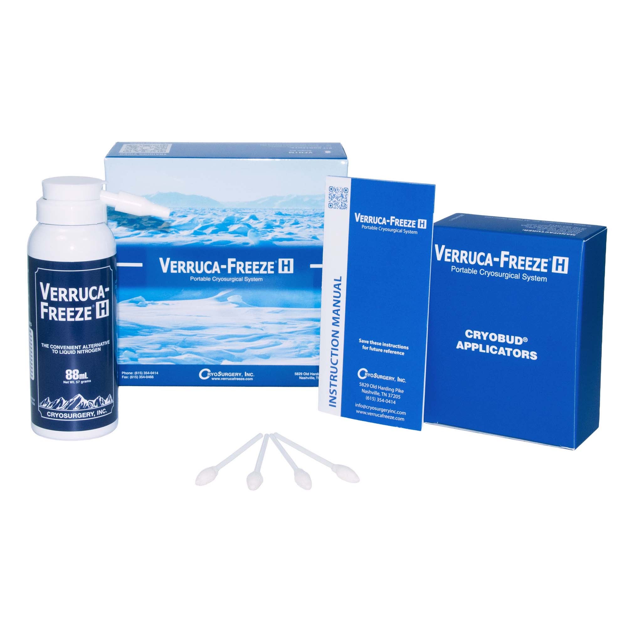 Cryo Surgery Inc - VFH1A CryoTherapy Treatment Kit Verruca-Freeze® H Arrow Tip