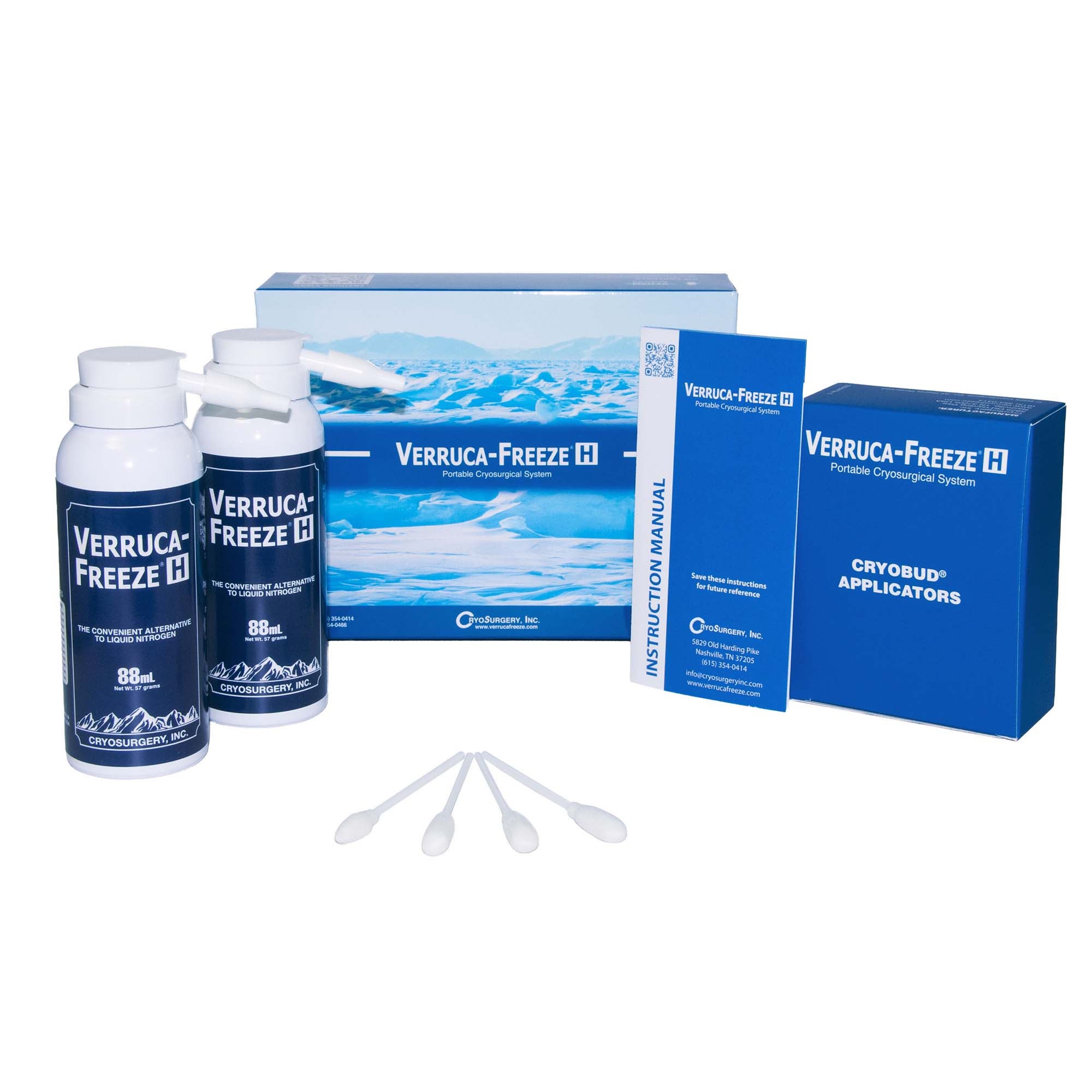 Cryo Surgery Inc - VFH2M CryoTherapy Treatment Kit Verruca-Freeze® H Round Tip / Arrow Tip