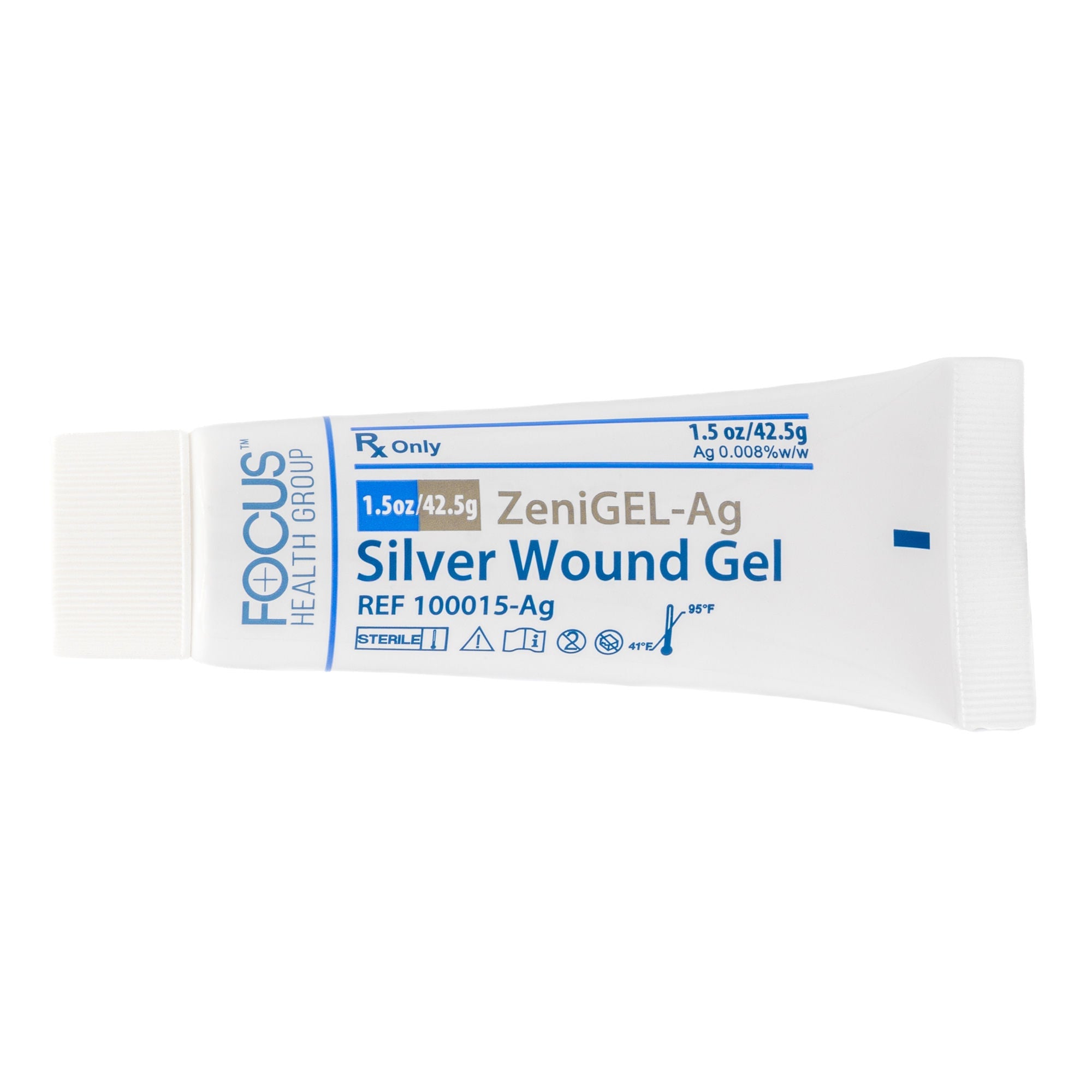 Focus Health Group - 100015-AG Silver Wound Gel ZeniGEL-AG 1.5 oz. Sterile