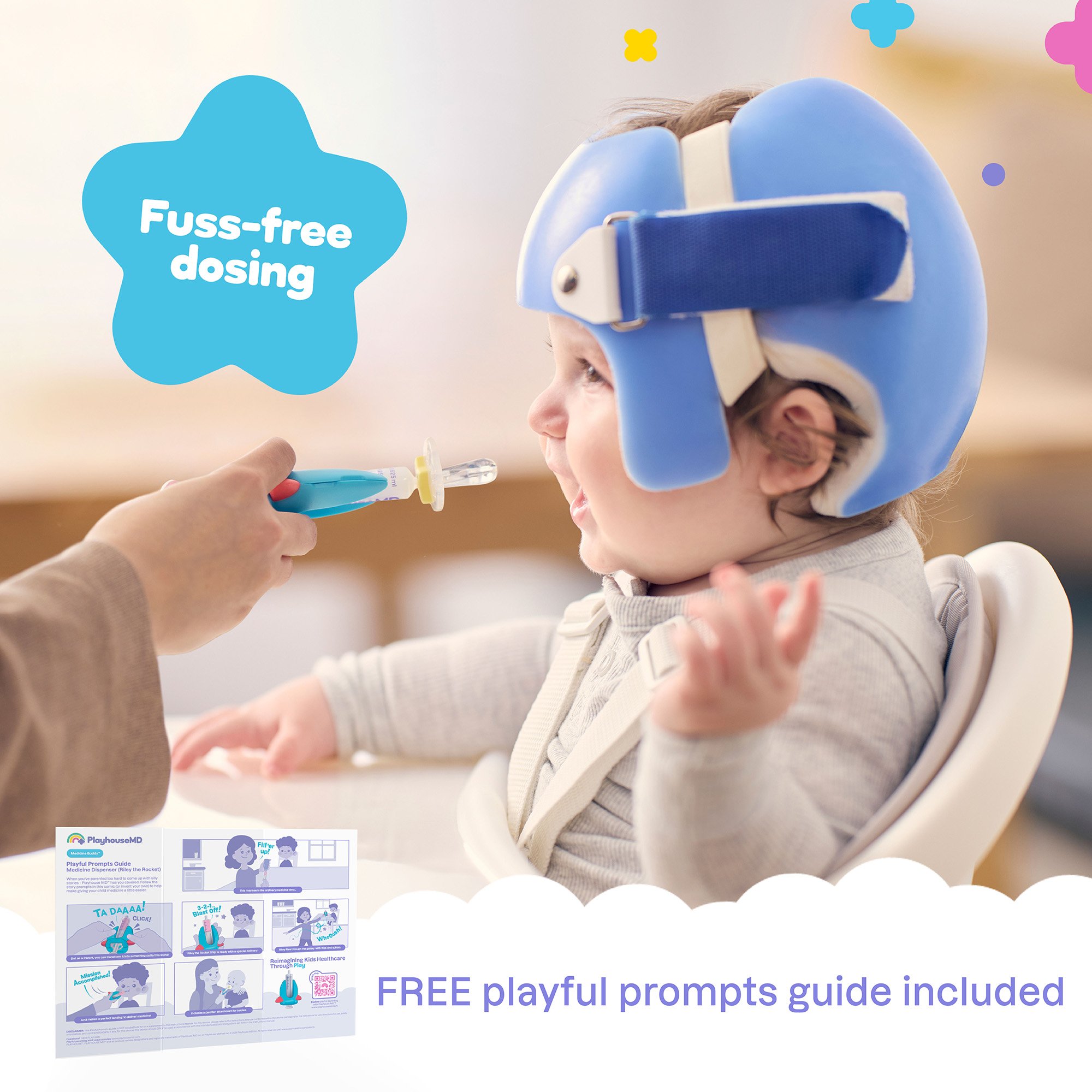 Playhouse MD 1011 - Medicine Buddy™ Rocket Medication Dispenser for Infants, Babies & Toddlers - 1/Each, 12/Case