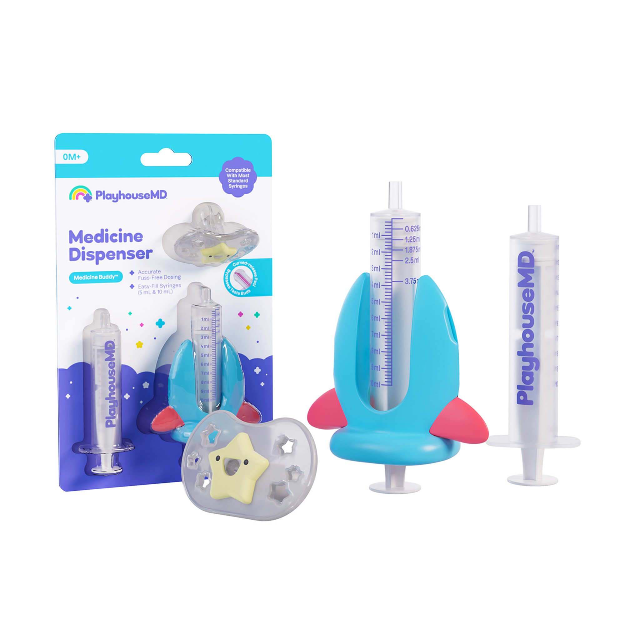 Playhouse MD 1011 - Medicine Buddy™ Rocket Medication Dispenser for Infants, Babies & Toddlers - 1/Each, 12/Case