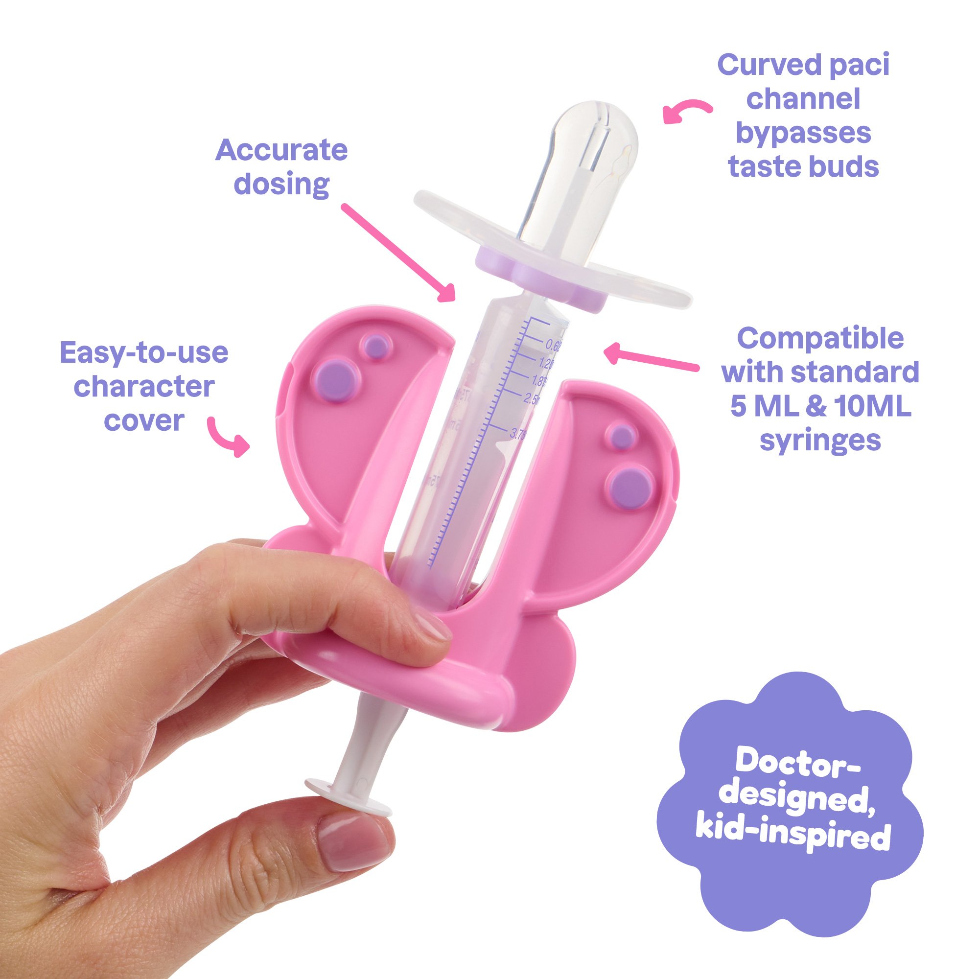 Playhouse MD 1012 - Medicine Buddy™ Butterfly Medication Dispenser for Infants, Babies & Toddlers - 1/Each, 12/Case