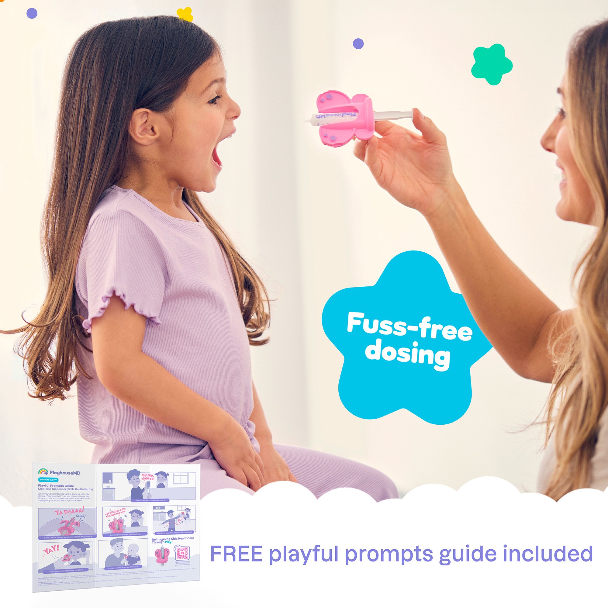 Playhouse MD 1012 - Medicine Buddy™ Butterfly Medication Dispenser for Infants, Babies & Toddlers - 1/Each, 12/Case