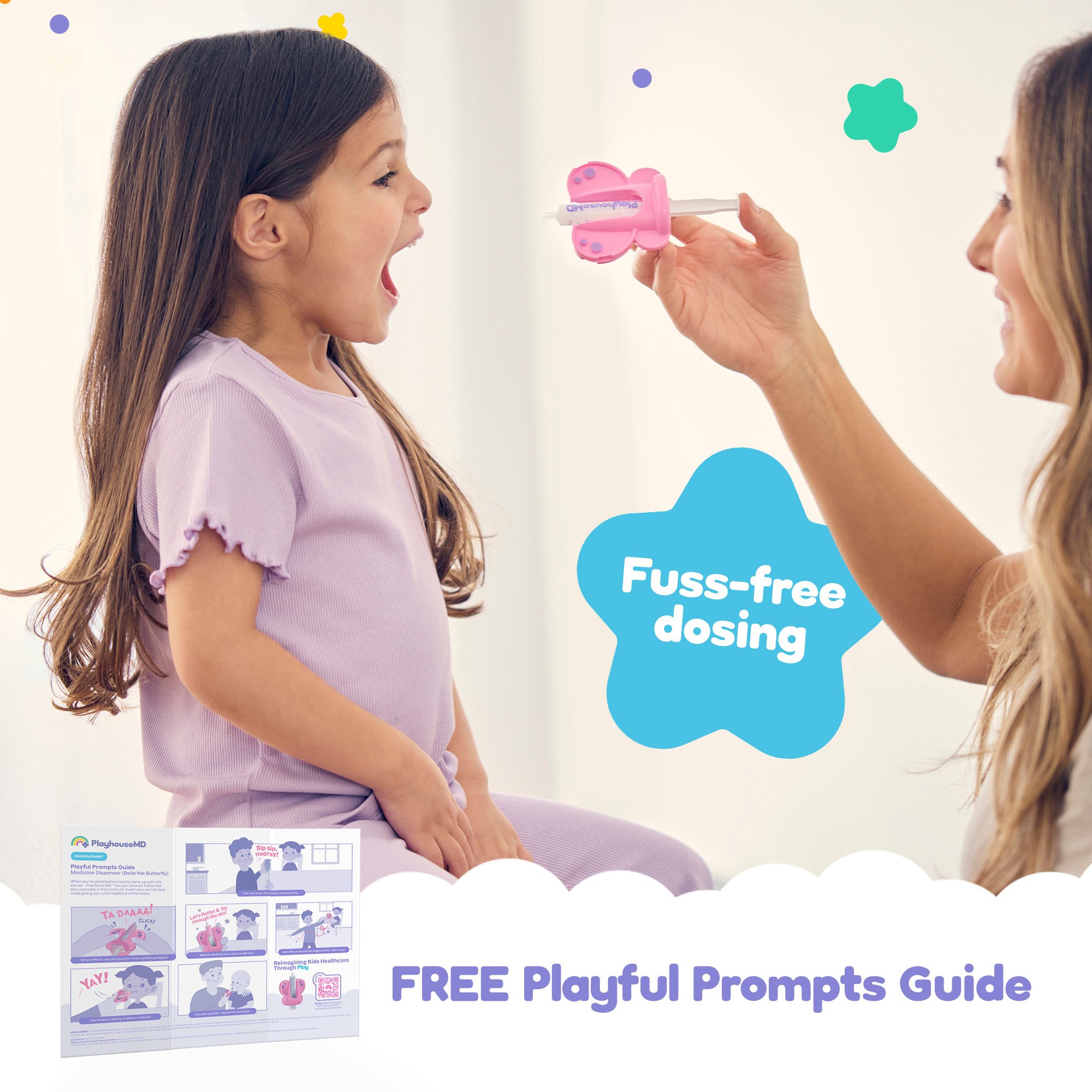 Playhouse MD 1012 - Medicine Buddy™ Butterfly Medication Dispenser for Infants, Babies & Toddlers - 1/Each, 12/Case