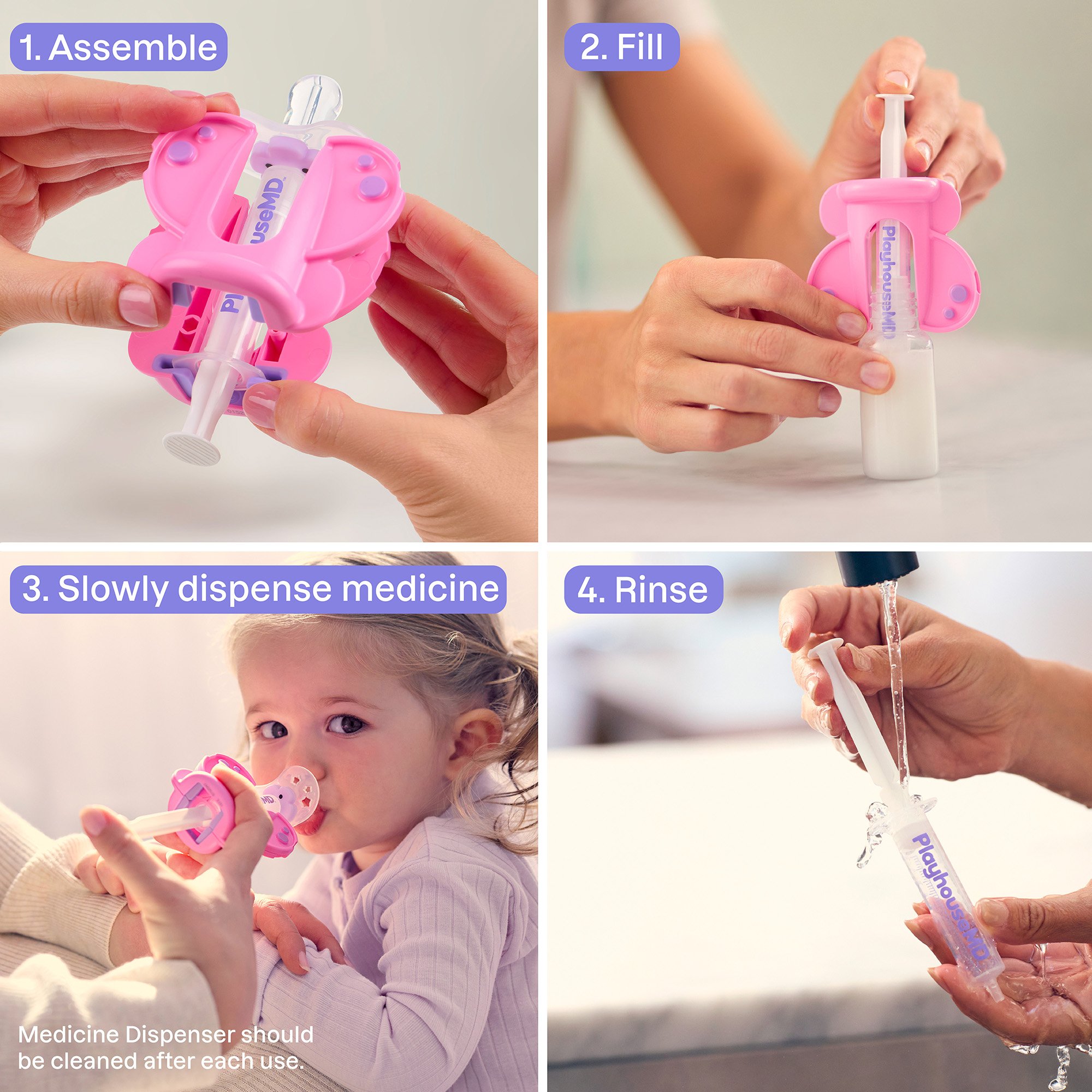 Playhouse MD 1012 - Medicine Buddy™ Butterfly Medication Dispenser for Infants, Babies & Toddlers - 1/Each, 12/Case