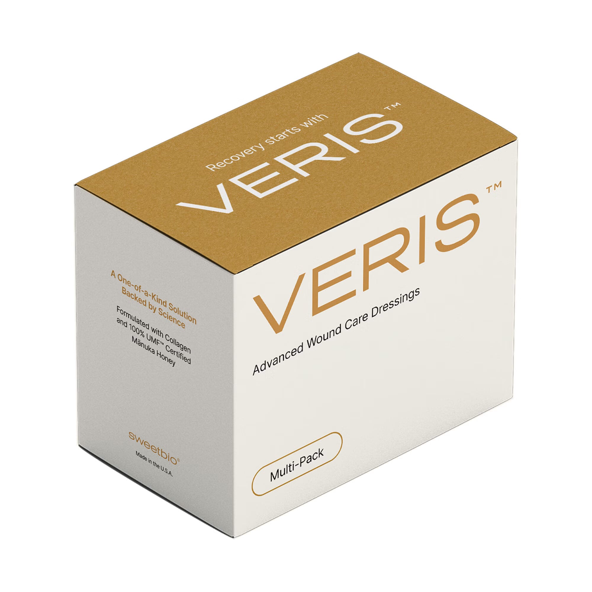 SweetBio Inc - VERIS-16X16-MP15 Honey Wound Dressing VERIS™ Square 0.6 X 0.6 Inch Sheet Sterile Without Adhesive
