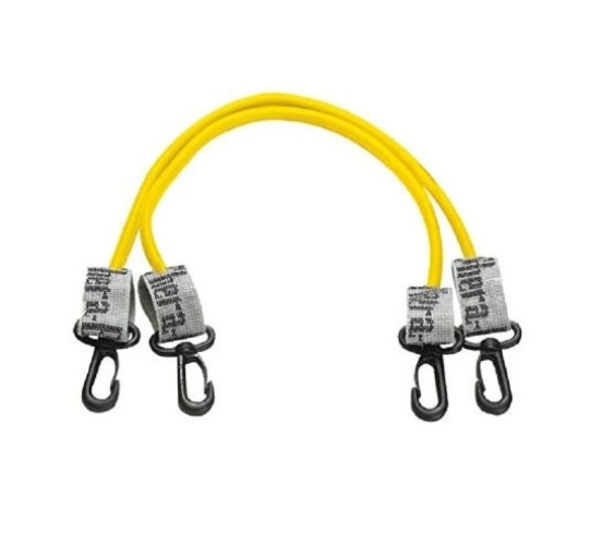 Performance Health - 81527365 Exercise Resistance Tubing with Connectors TheraBand® Yellow 18 Inch Length Level 1 Resistance
