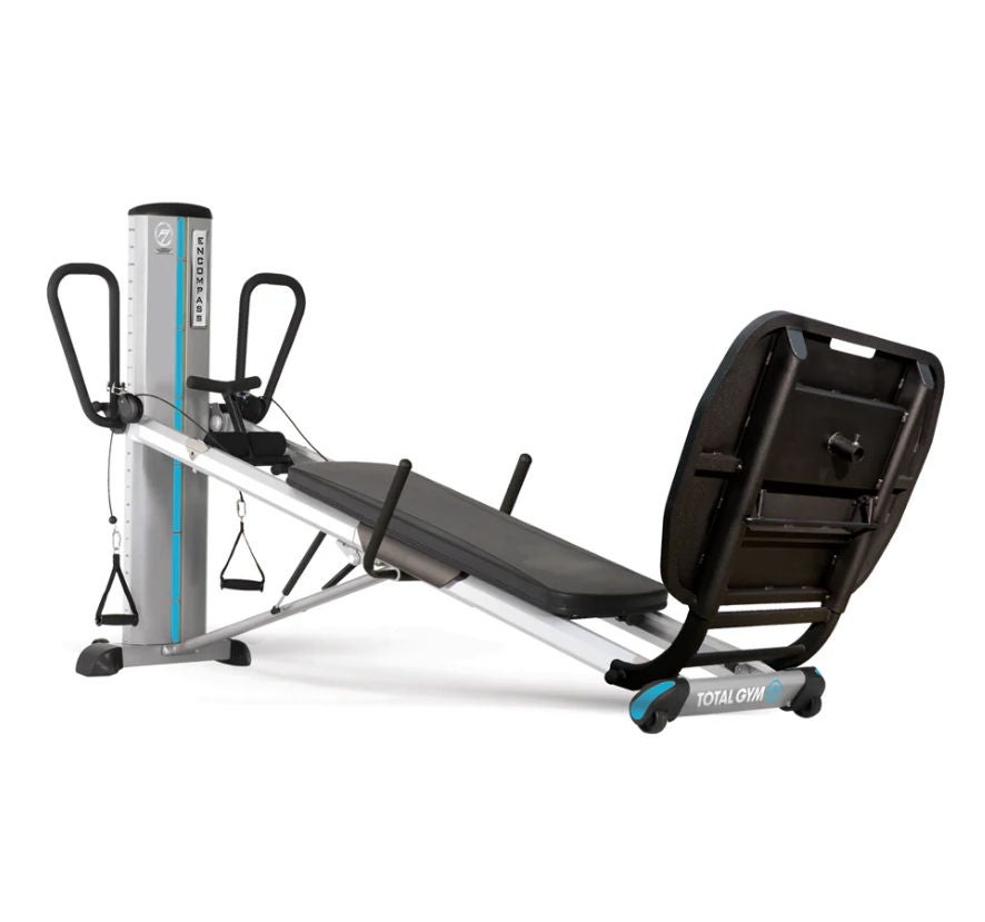 Fabrication Enterprises - 10-7223 Total Body Exerciser Total Gym RS Encompass™ Powder Coated Steel / ABS Plastic / Aluminum Tubing, 16 X 48 Inch Glideboard, Nylon Coated Steel Cables, Tear Resistant Vinyl Upholstery 1 to 72% of Bodyweight 38 X 78 X 107 In