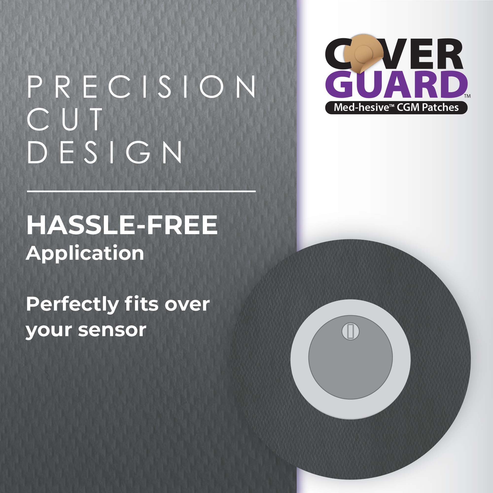 Veridian Healthcare LLC 101-100B - CoverGuard® Continuous Glucose Monitor Device Sensor Cover for FreeStyle Libre 3 - 1/Carton, 150/Case