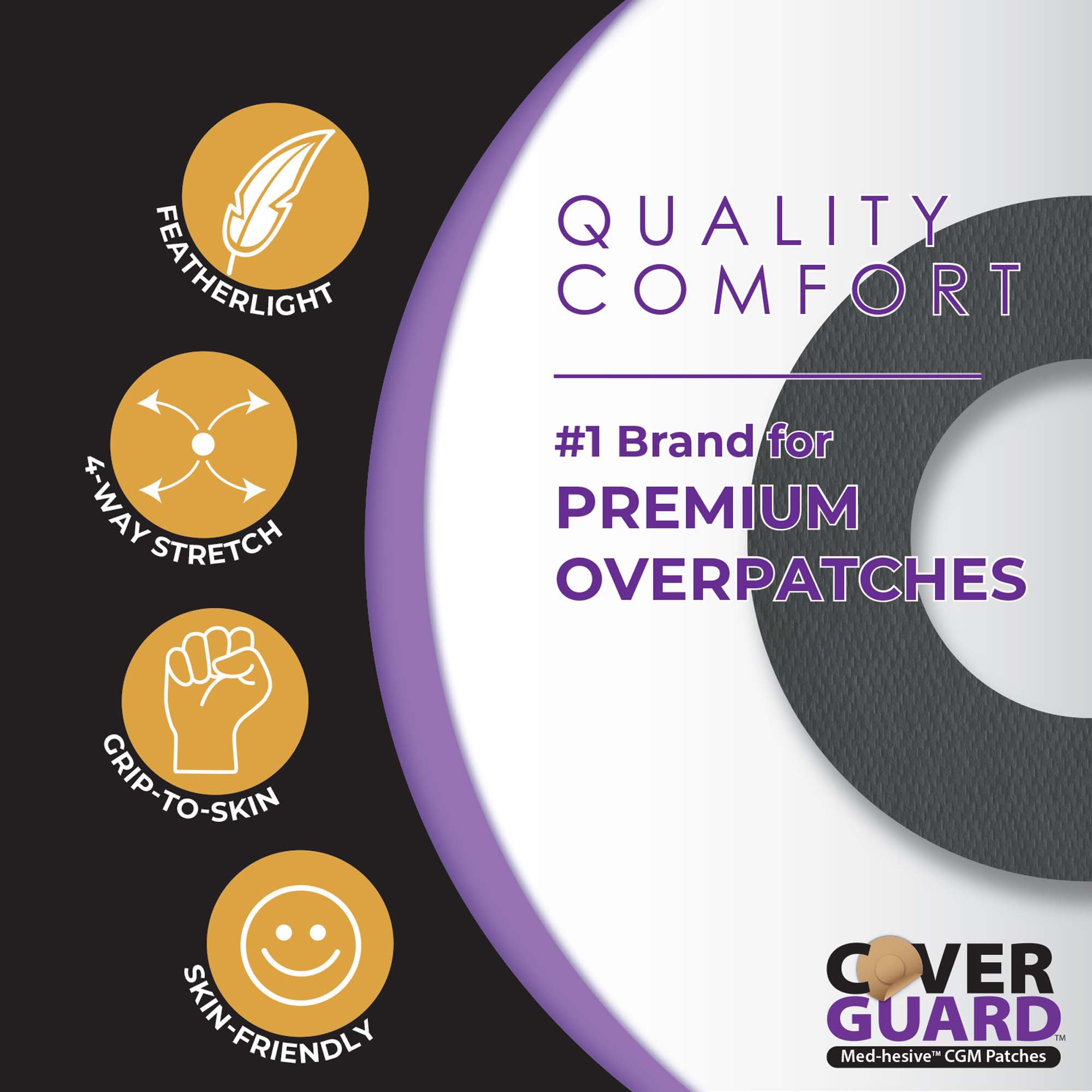 Cover Guard Sensor Overpatch 101-200B by Veridian Healthcare
