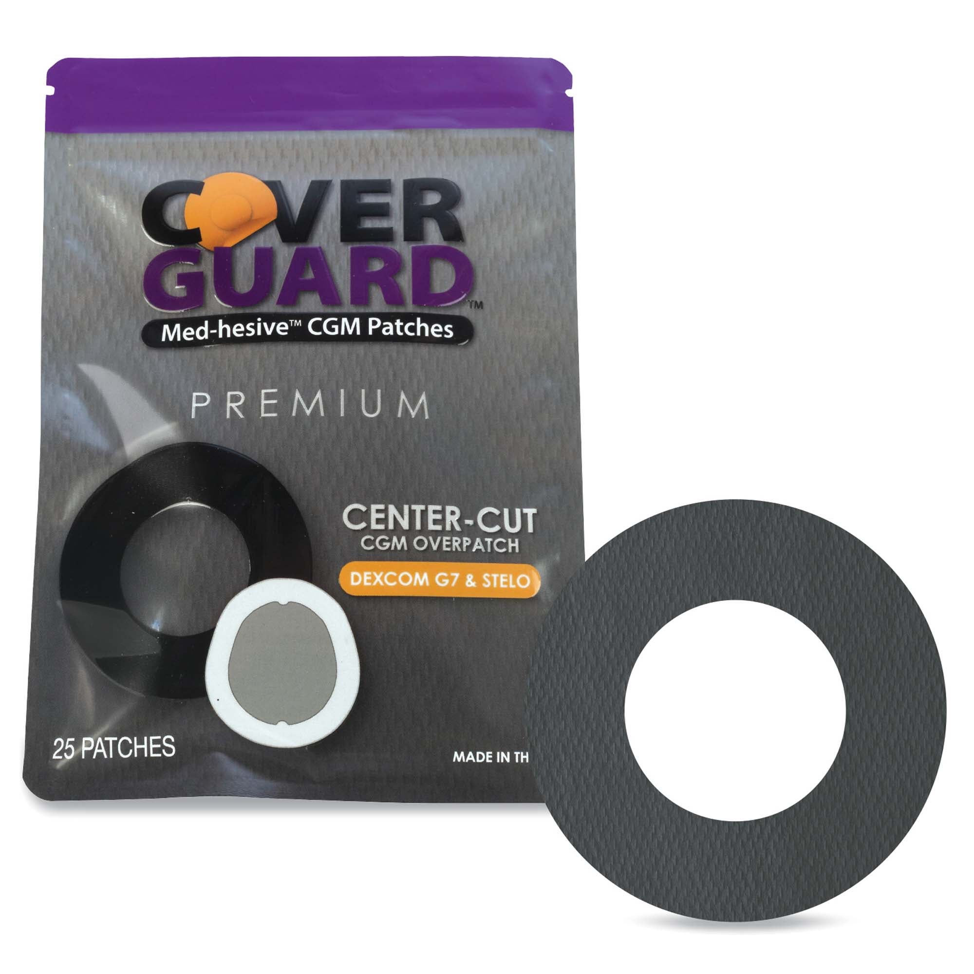 Veridian Healthcare LLC - 101-200B Sensor Overpatch Cover Guard Black For Dexcom G7