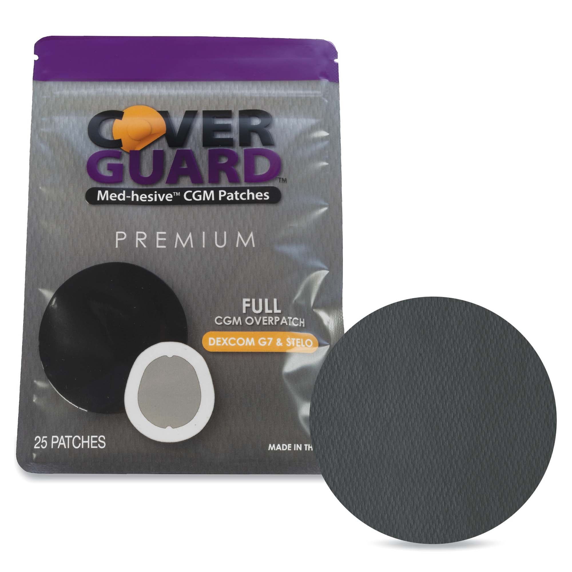 Veridian Healthcare LLC - 101-201B Sensor Overpatch CoverGuard Black For Dexcom G7 Sensor