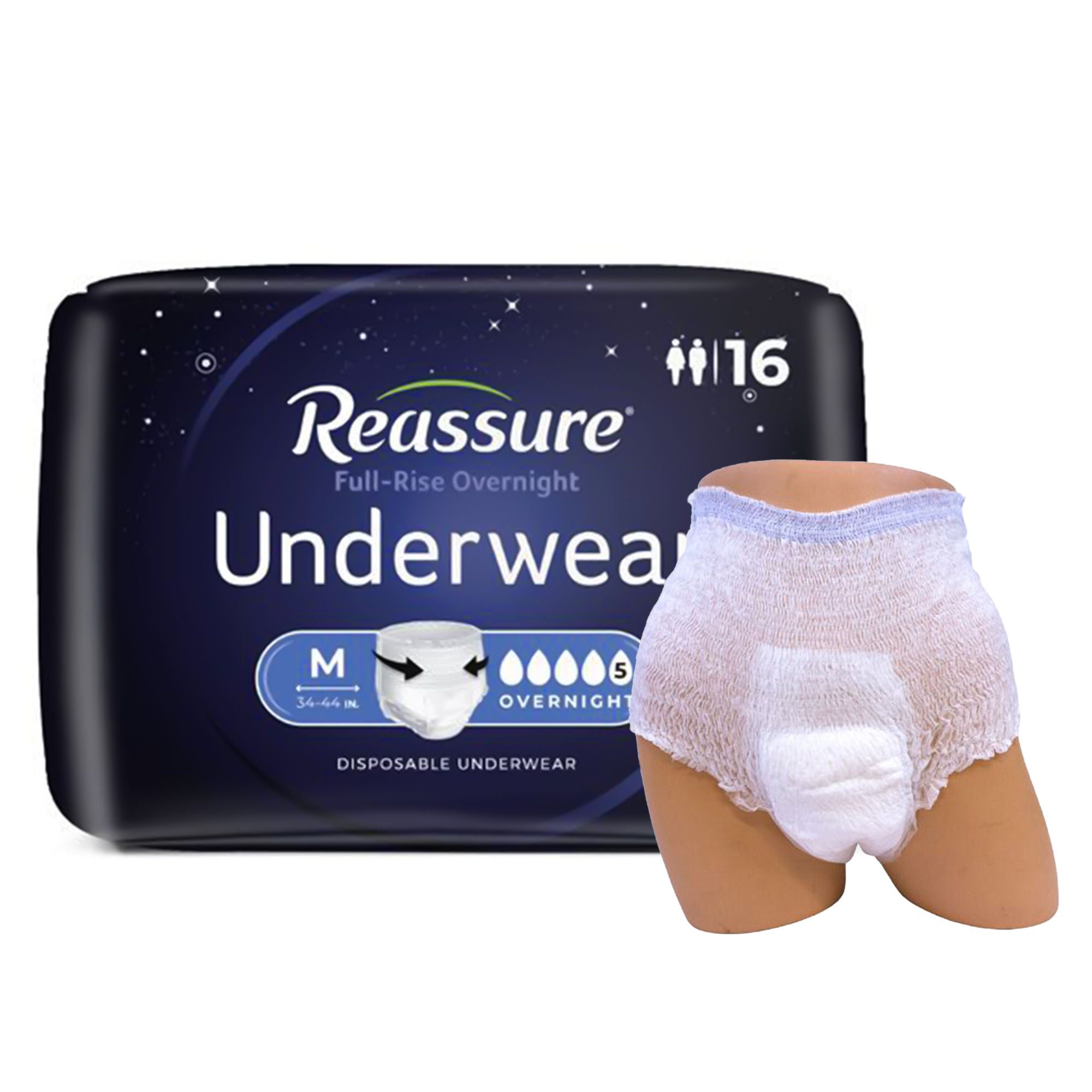 Attends Healthcare Products - REG-2129 Reassure® Full-Rise Overnight Absorbent Underwear