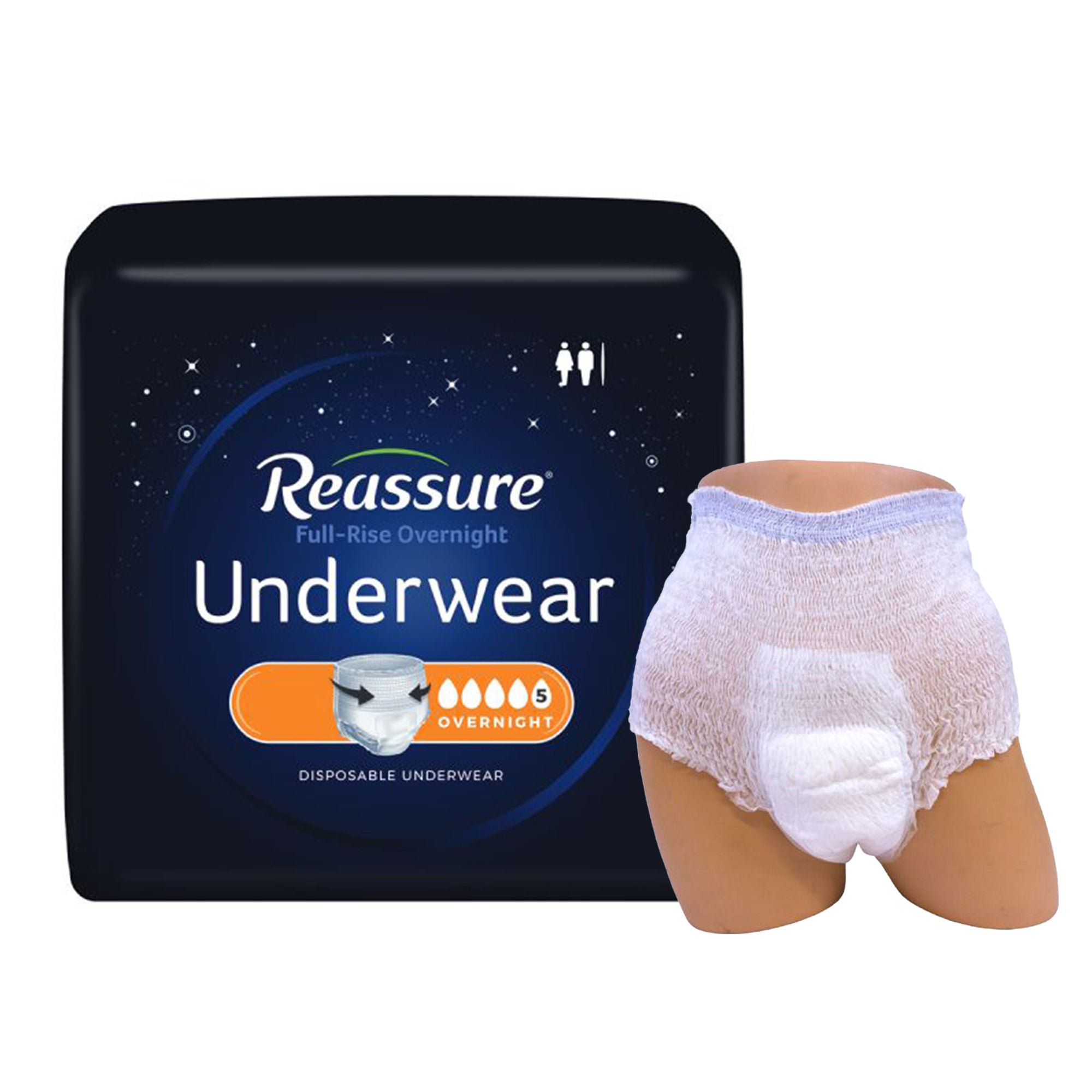 Attends Healthcare Products - REG-2128 Reassure® Full-Rise Overnight Absorbent Underwear