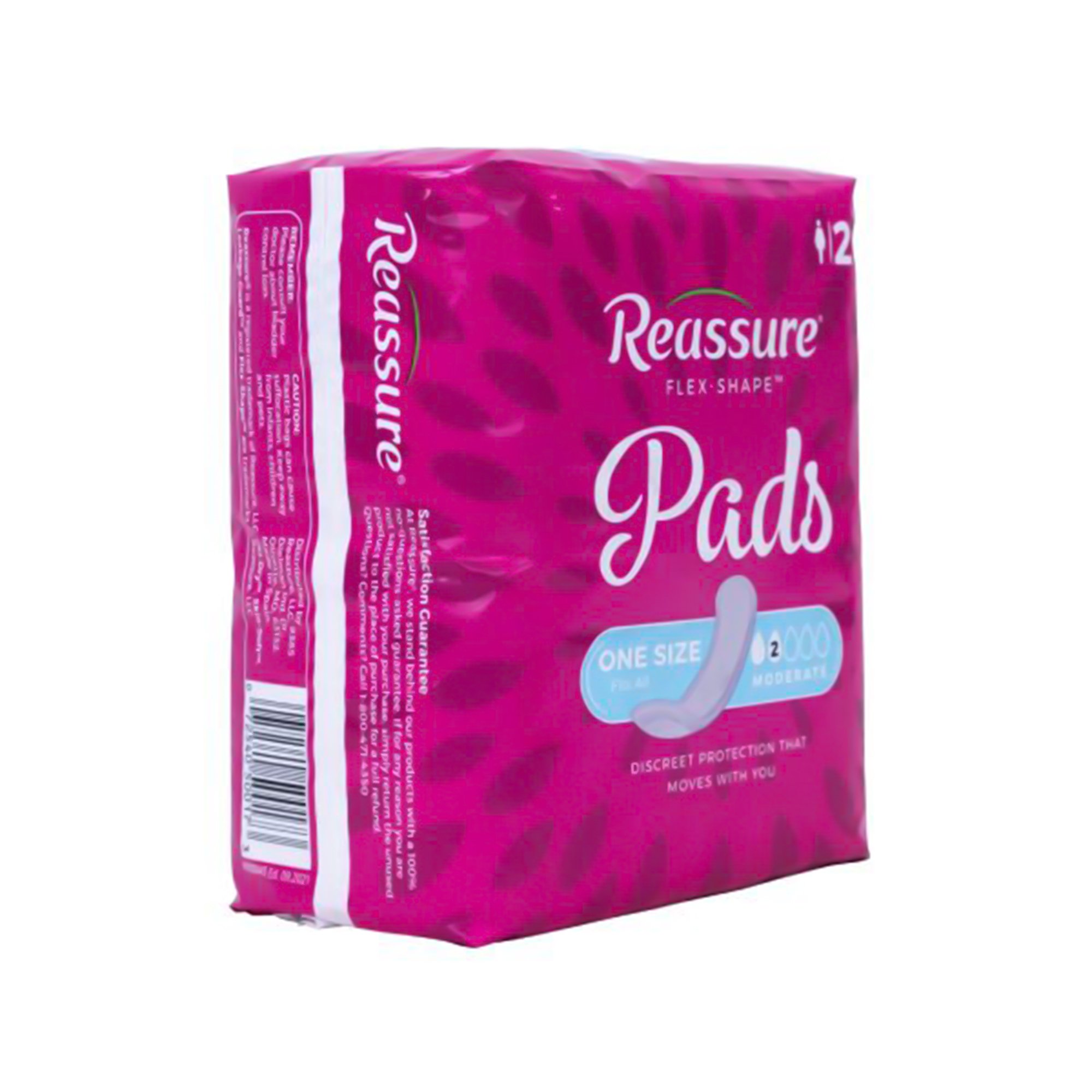 Attends Healthcare Products RES-0017 - Reassure® Flex-Shape Pad™ for Moderate Incontinence, One Size Fits Most - 20/Bag, 180/Case