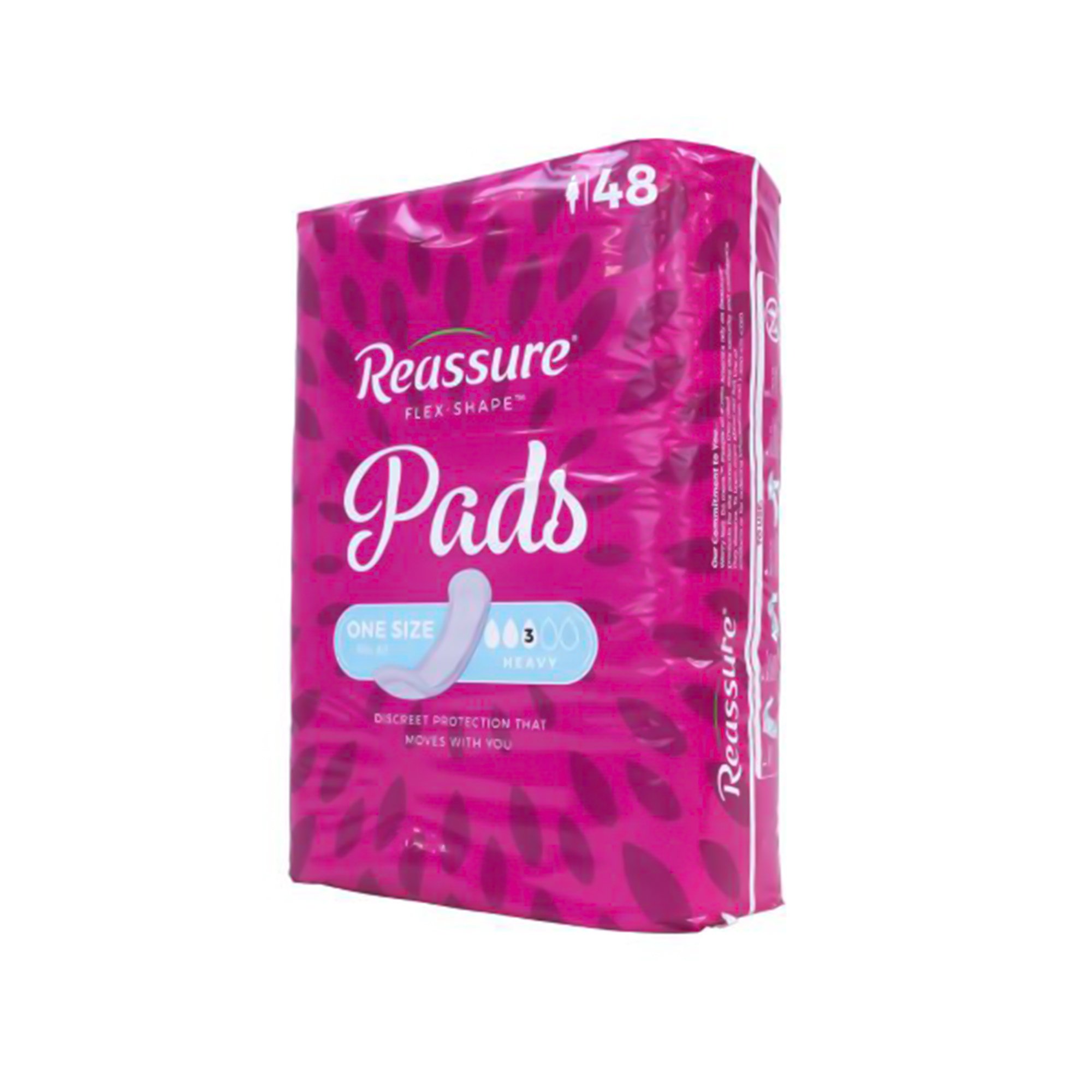 Attends Healthcare Products RES-0014 - Reassure® Flex-Shape Pad™ for Heavy Incontinence, One Size Fits Most - 48/Bag, 192/Case