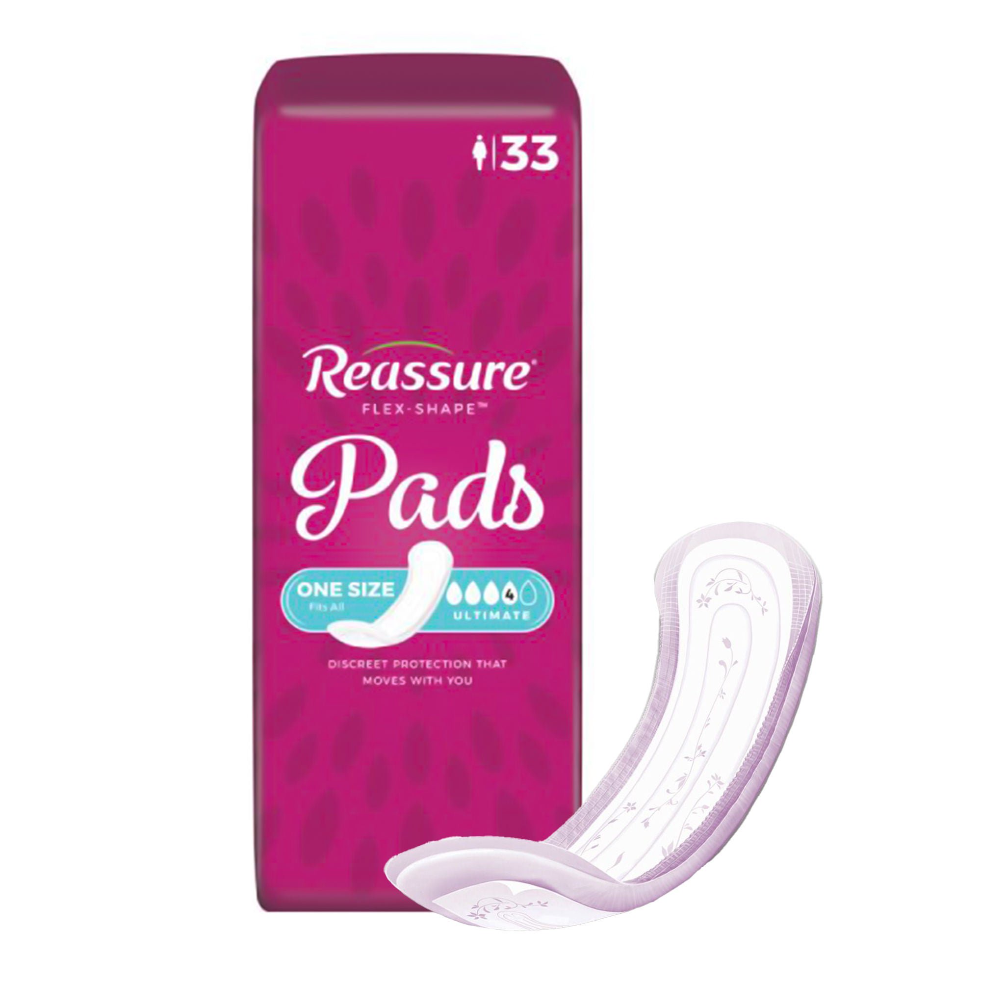 Attends Healthcare Products - RES-0012 Reassure® Flex-Shape™ Moderate Absorbency Long Pad