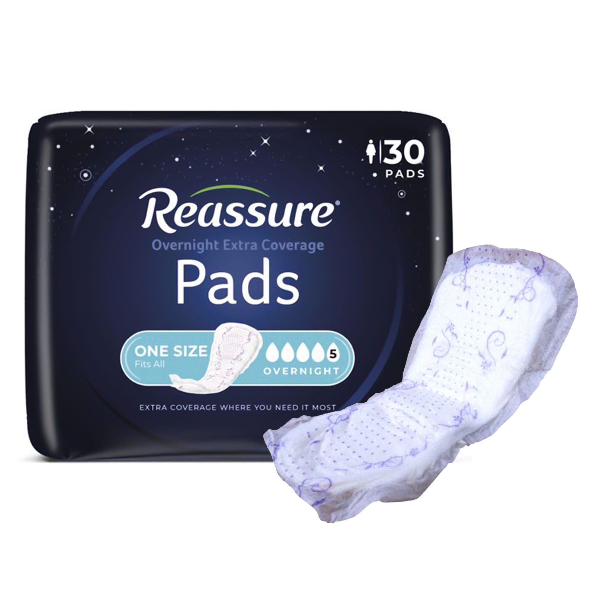 Attends Healthcare Products - REA-0131 Reassure® Overnight Extra Coverage Pads