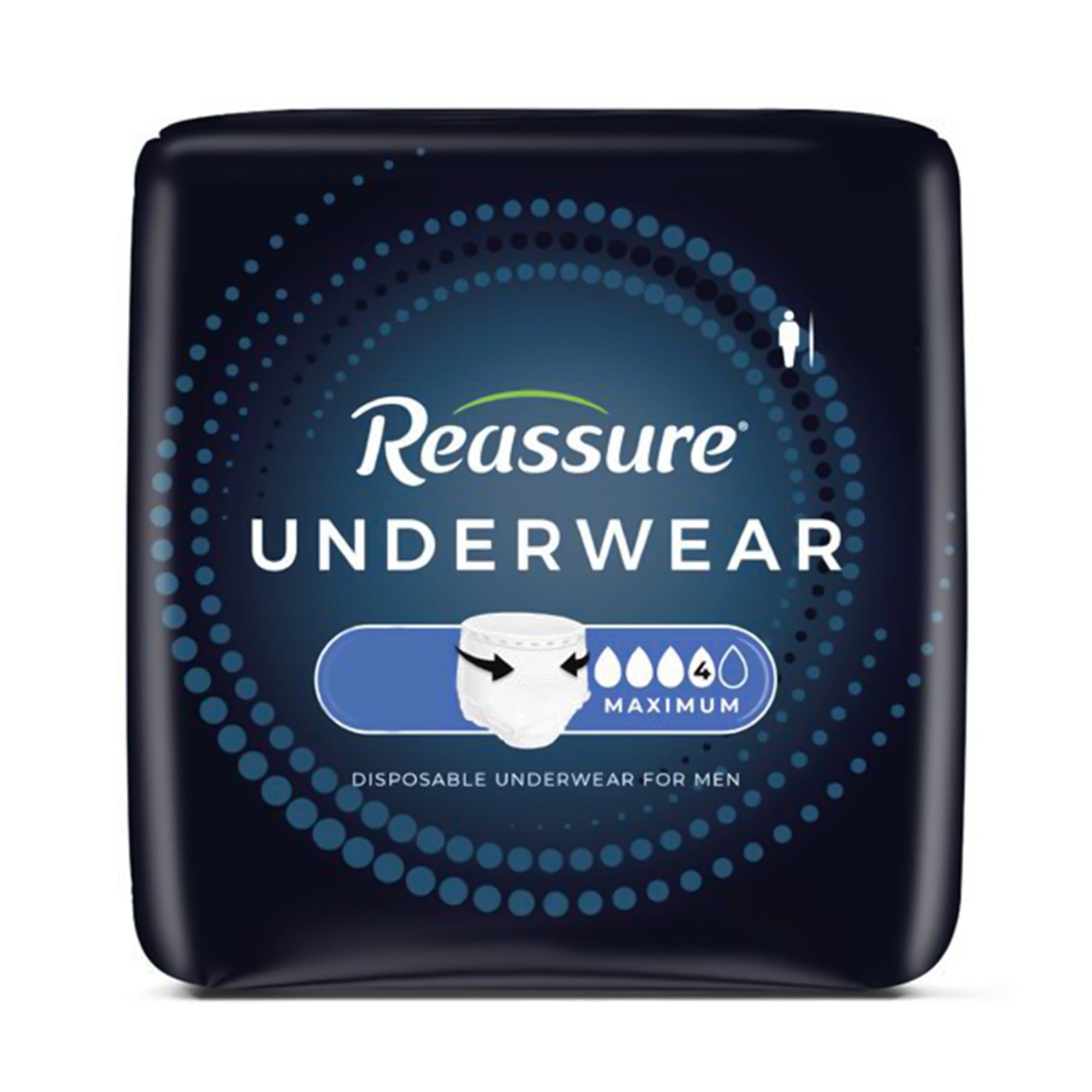 Attends Healthcare Products REG-0021 - Reassure® Maximum Absorbent Underwear for Men, Heavy Absorbency, 2X-Large - 12/Bag, 48/Case