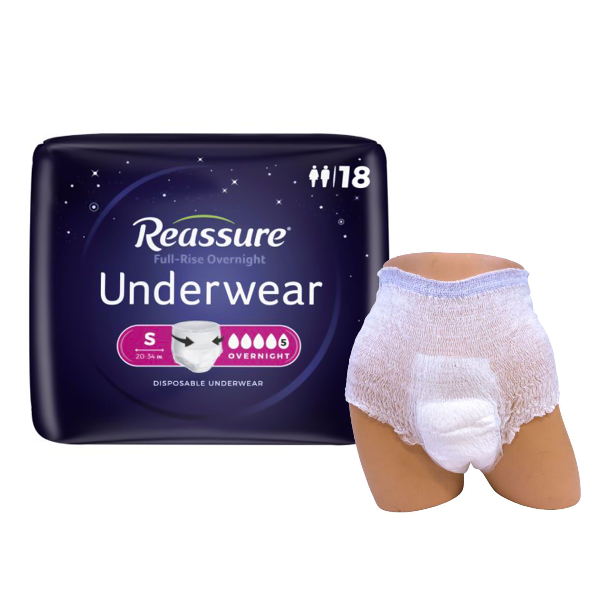 Attends Healthcare Products - REG-2126 Reassure® Full-Rise Overnight Absorbent Underwear