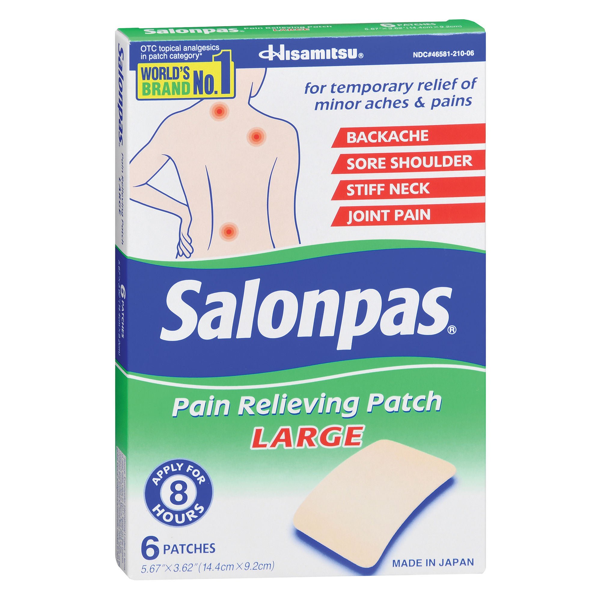 Emerson Healthcare - NHP-006 Salonpas® Pain Relieving Patches Large
