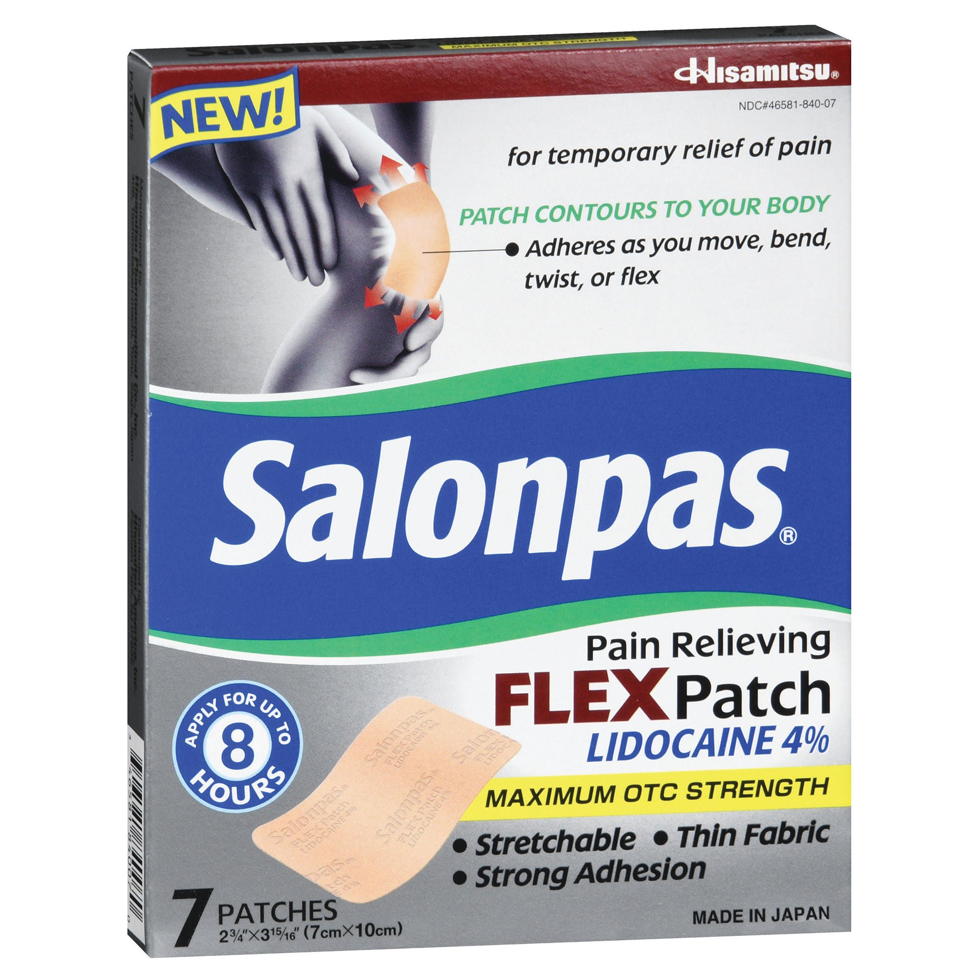 Emerson Healthcare - LCF-007 Salonpas® Lidocaine Topical Pain Relief Patch