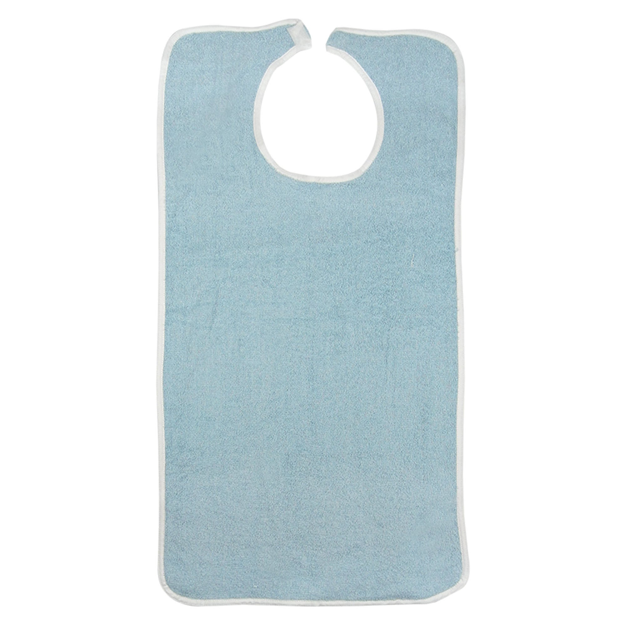 Beck's Classic - BTB1834-R Bib Hook and Loop Closure Reusable Terry Cloth Blue
